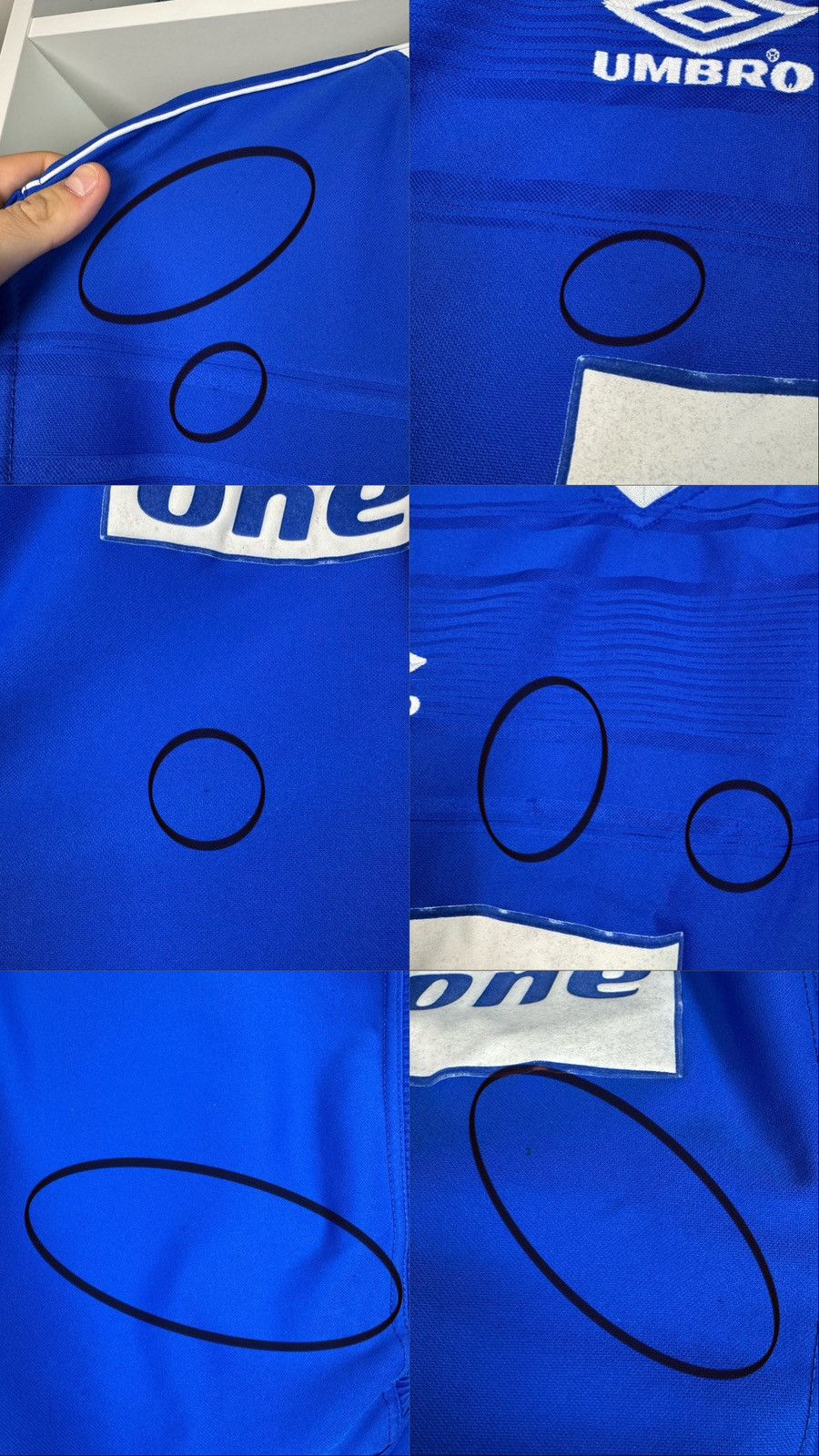 Umbro Vntg 1999 2000 Everton FC Home Football Shirt Soccer Jersey Size US M / EU 48-50 / 2 - 13 Thumbnail