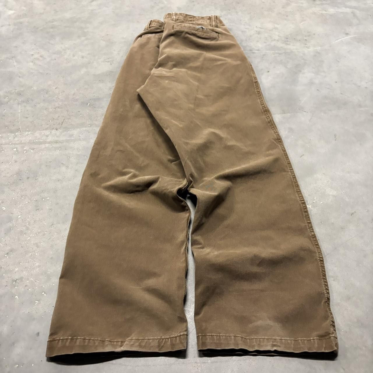 Japanese Brand × Vintage Crazy Vintage Y2K/2000s Brown Workwear Essential Casual Pants! Size US 32 / EU 48 - 4 Thumbnail