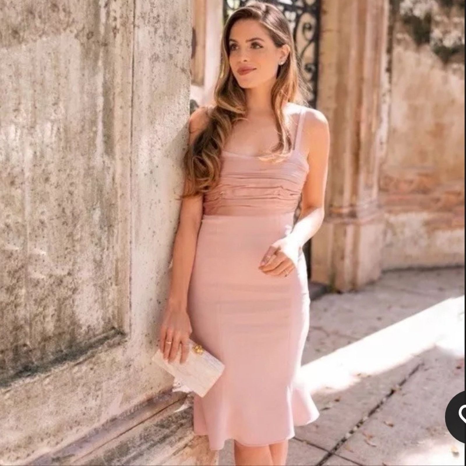 Cinq a Sept Cinq à Sept Paloma Fit and Flare Dress - Size 6 - Blush Pink Size M / US 6-8 / IT 42-44 - 2 Thumbnail