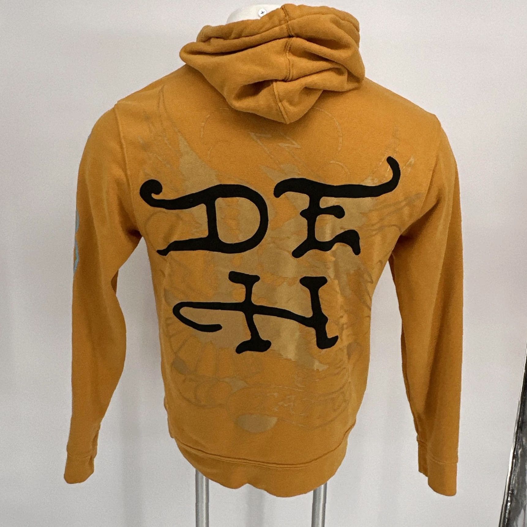 Ed Hardy Ed Hardy Hoodie Mens Medium Yellow Panther Tattoo Graphic DEH Fleece Pullover Size US M / EU 48-50 / 2 - 5 Thumbnail
