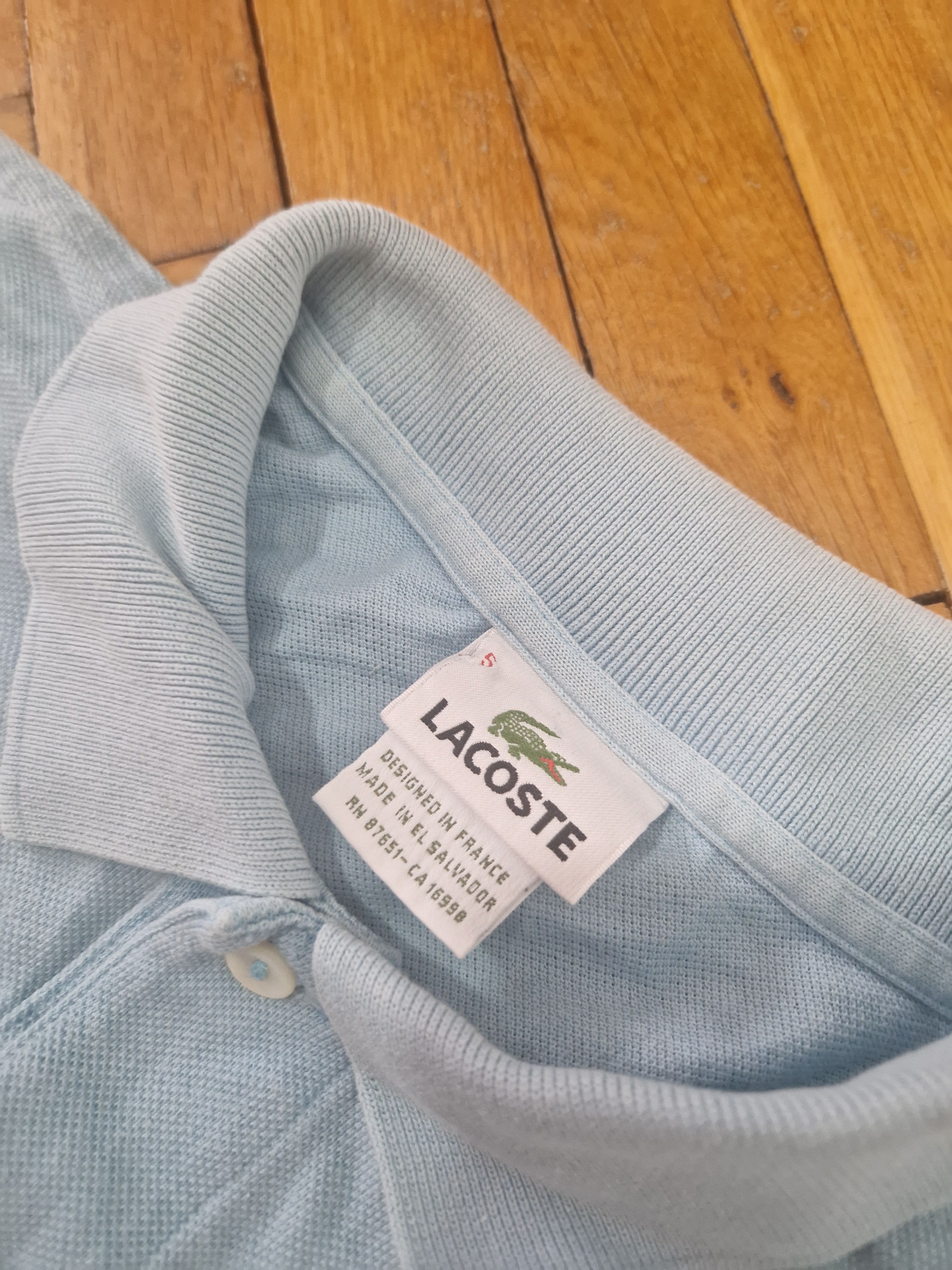 Lacoste Lacoste baby blue polo tee Size US XL / EU 56 / 4 - 4 Thumbnail