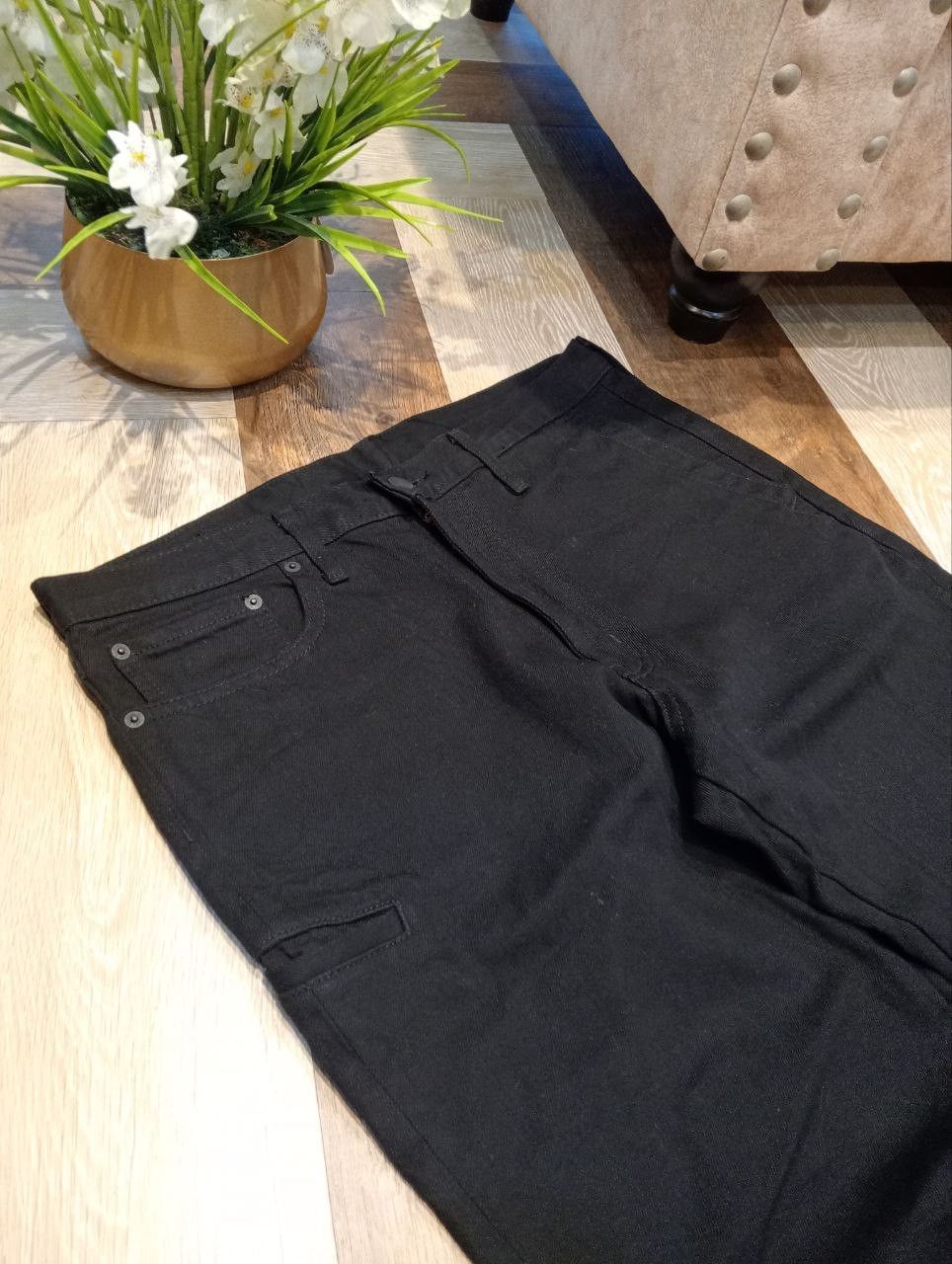 Maison MIHARA YASUHIRO GU MIHARAYASUHIRO GOOD INSPIRATION BLACK JEANS Size US 35 - 5 Thumbnail