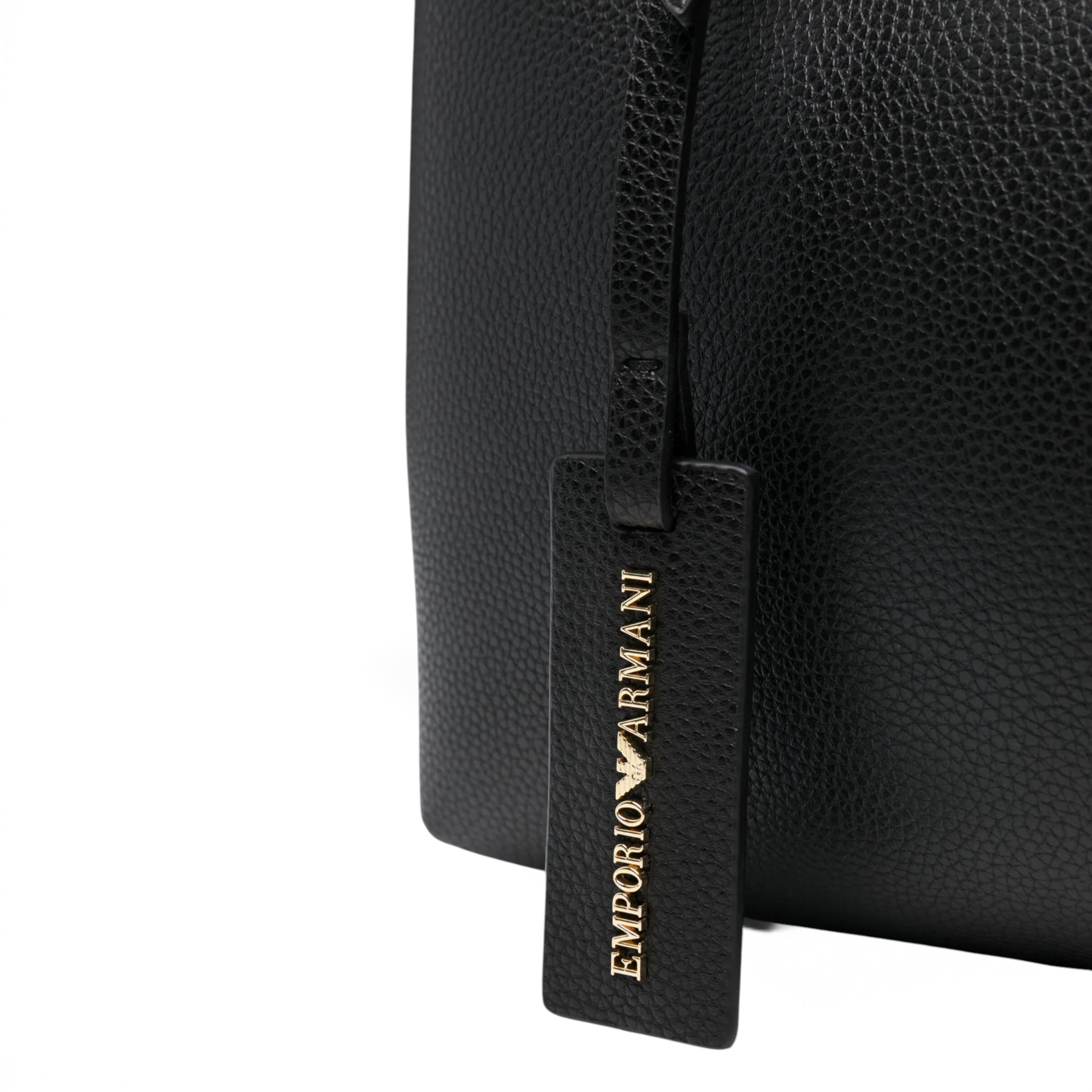 Emporio Armani EMPORIO ARMANI BLACK SOLID SHOULDER BAG Size ONE SIZE - 4 Thumbnail