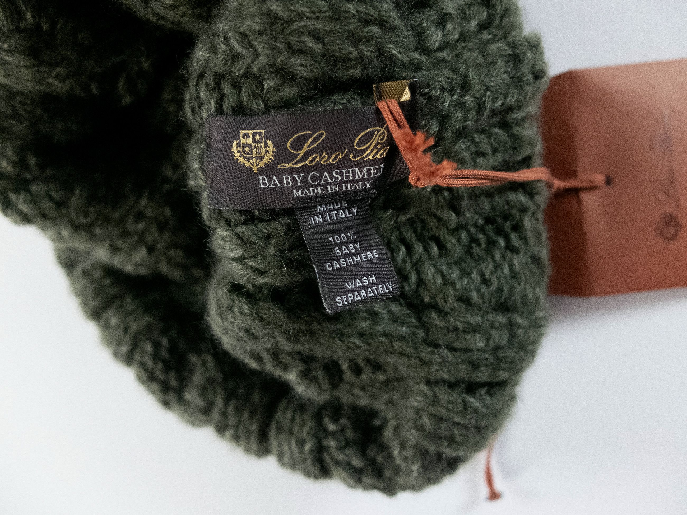 Loro Piana LORO PIANA Penhill green baby cashmere beanie hat Size ONE SIZE - 5 Thumbnail