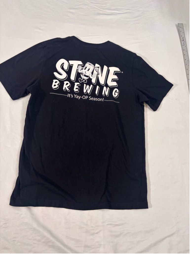 Canvas Men's Bella + Canvas Stone Brewing T-shirt Size L Black Size US L / EU 52-54 / 3 - 10 Thumbnail