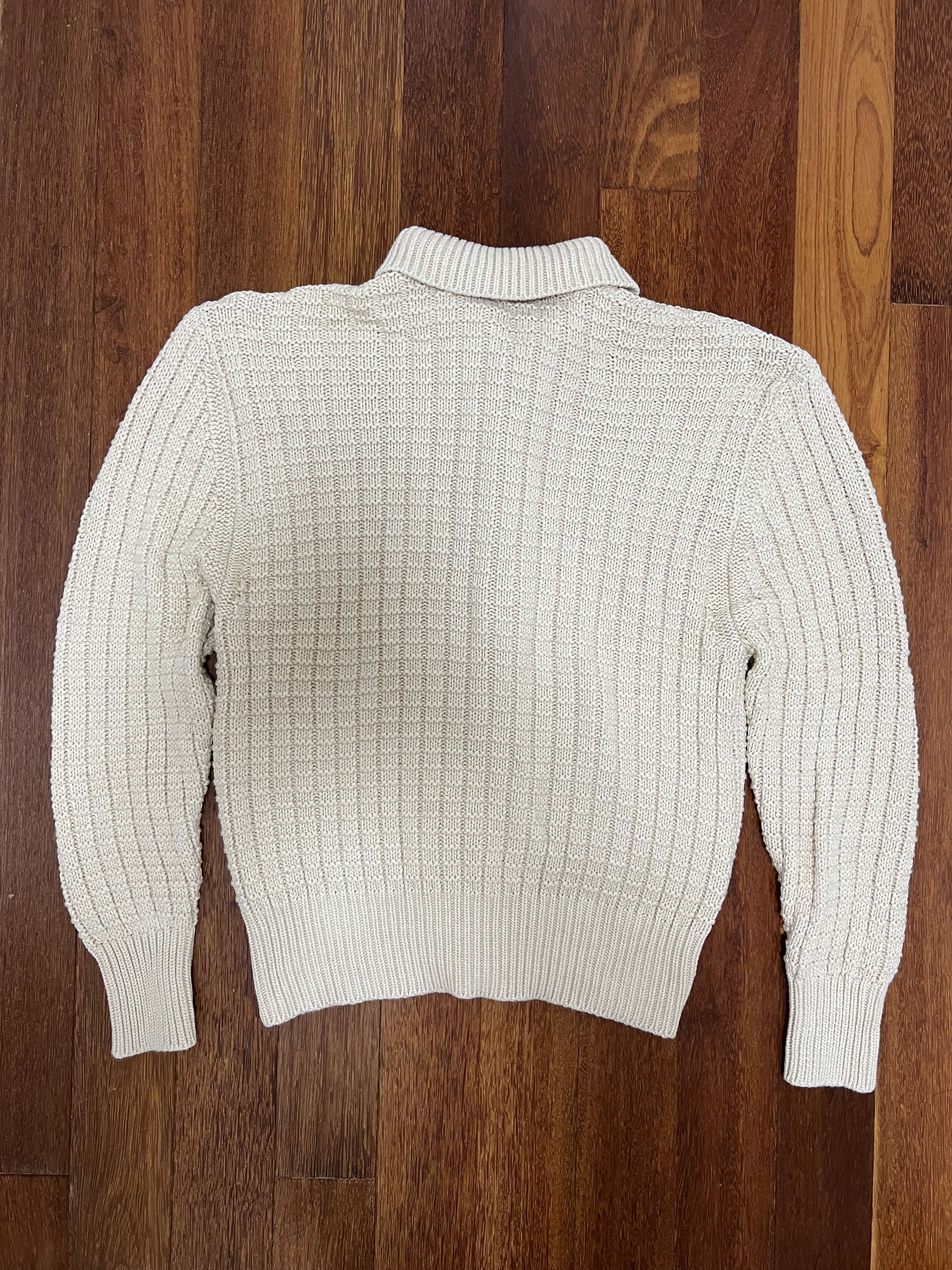 Every Other Thursday 💚 Every Other Thursday Waffle Knit Cardigan Oatmeal NEW Size US M / EU 48-50 / 2 - 7 Thumbnail