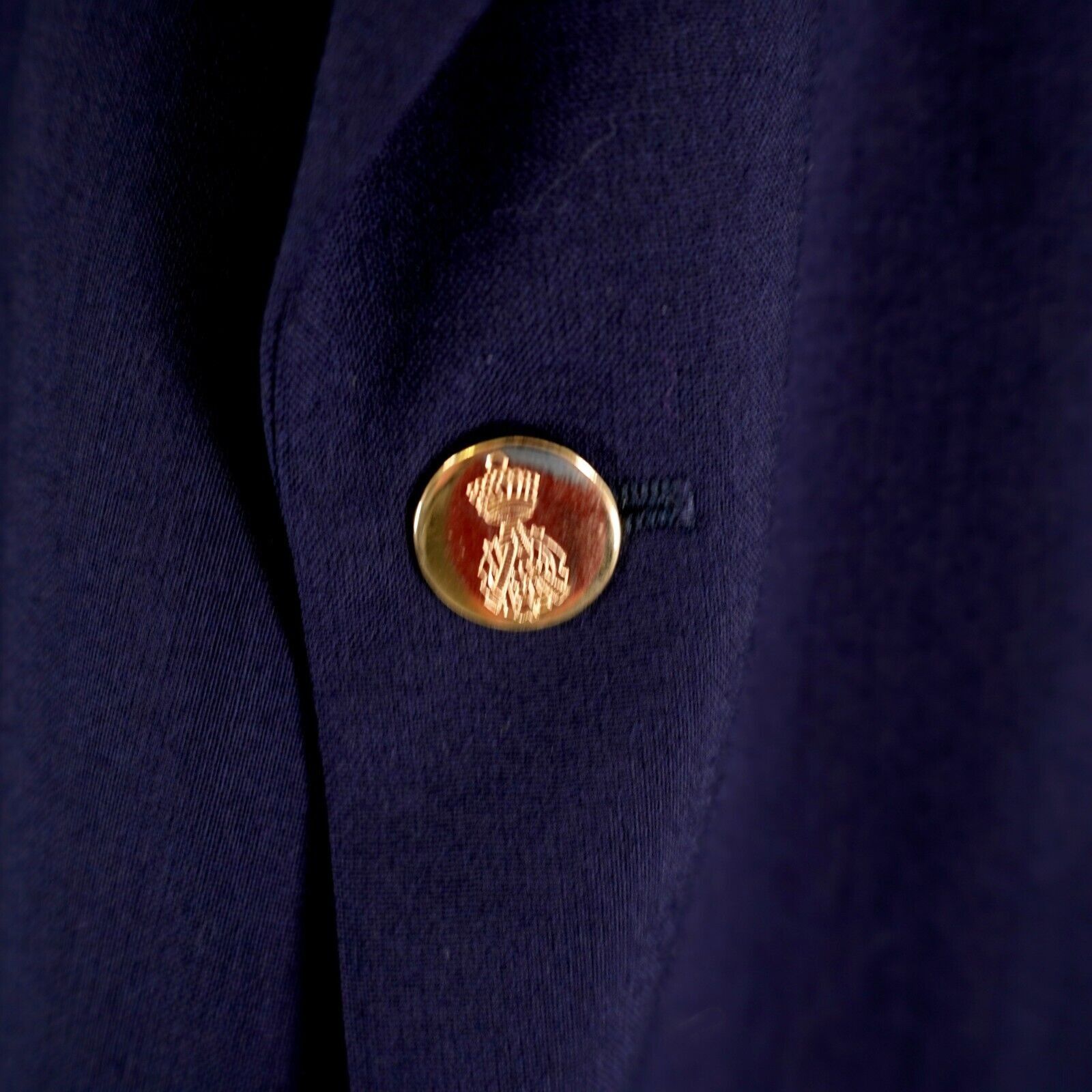 Savile Row Savile Row Wool Blue 2 Gold Button Blazer 44R Size 44R - 5 Thumbnail