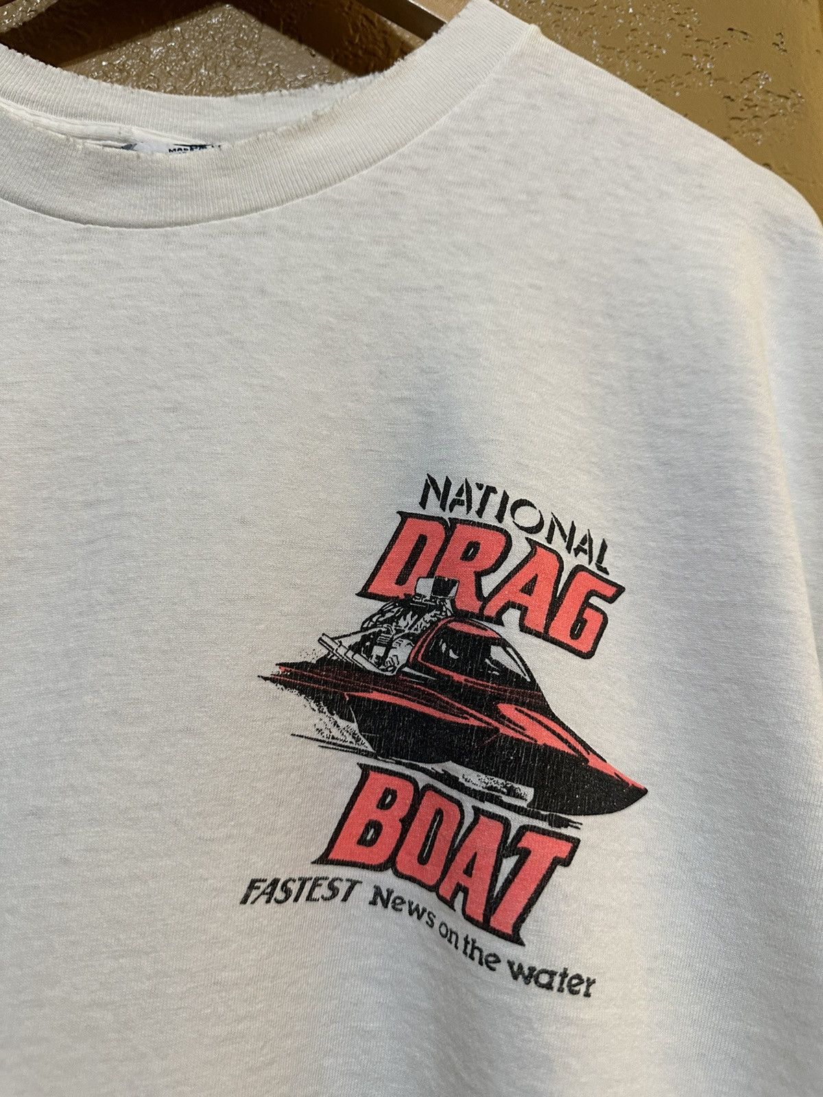 4GSELLER × Vintage 🇺🇸 Vintage 90s NATIONAL DRAG BOAT T Shirt USA Size US XL / EU 56 / 4 - 4 Thumbnail