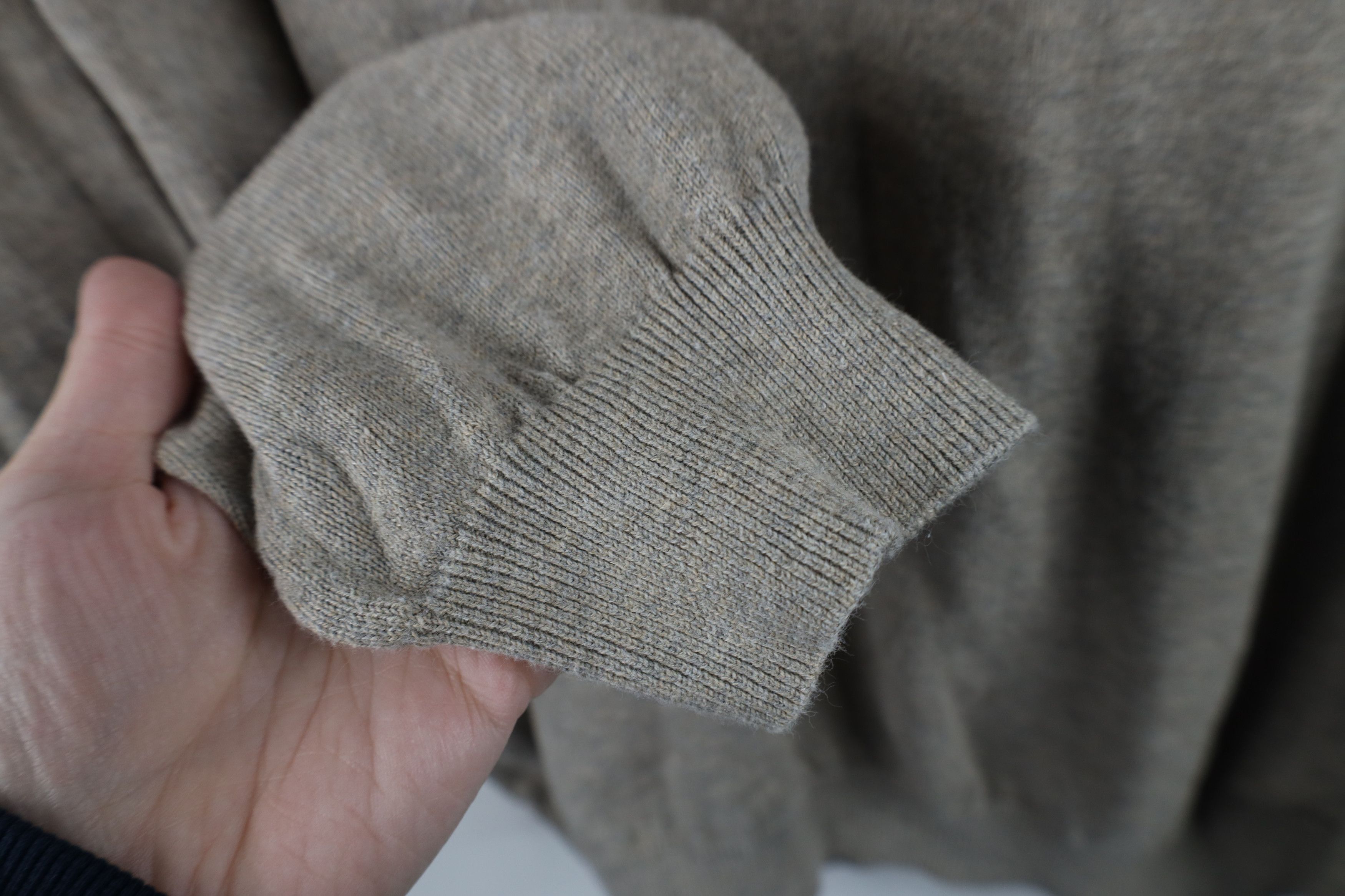 Vintage Vintage 90s Streetwear Collared Knit Pullover Sweater Beige Size US XL / EU 56 / 4 - 6 Thumbnail