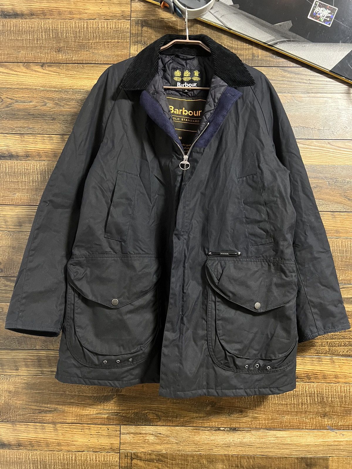 【未使用品】Barbour SUPA-BORDER WAX Barbour Men's Gold Standard Supa Border Waxed Cotton Jacket