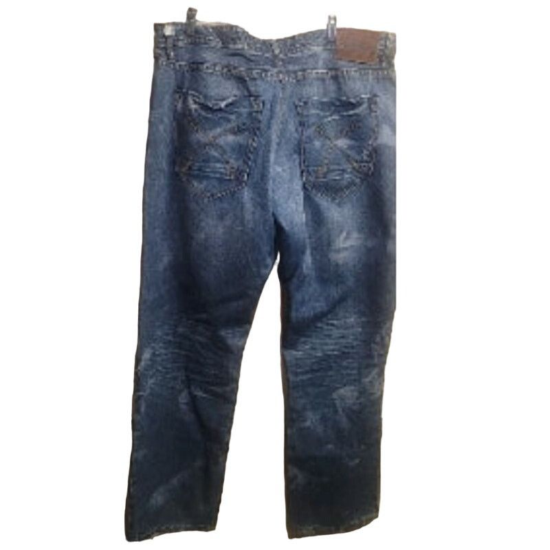 AKOO AKOO Brand Men's 44x32 Distressed Medium Wash Denim Jeans Size US 44 / EU 60 - 3 Thumbnail