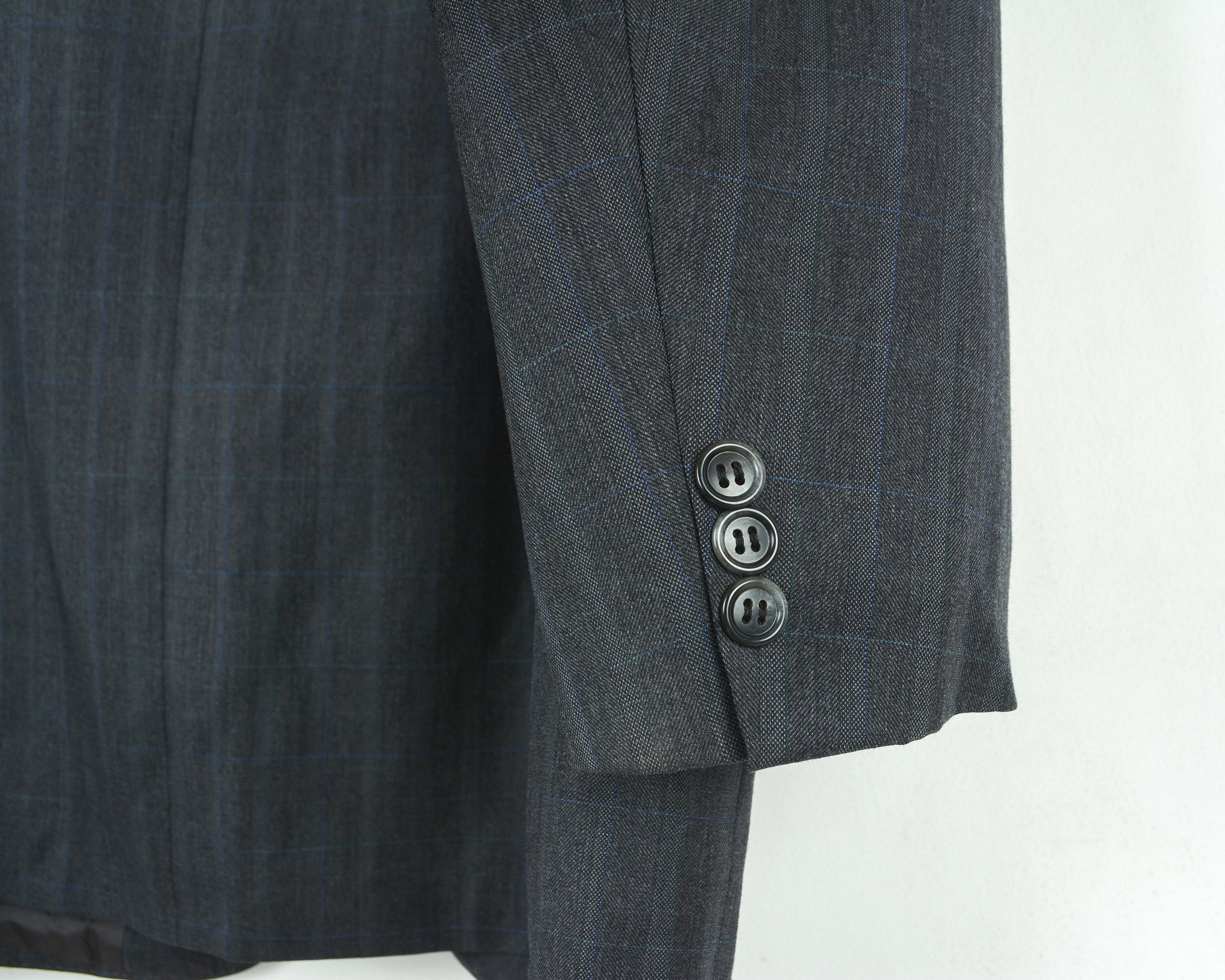 Baumler Wool Tartan Blazer UK 44 Jacket Coat Suit EU 54 Sakko Herren Size 44R - 3 Thumbnail