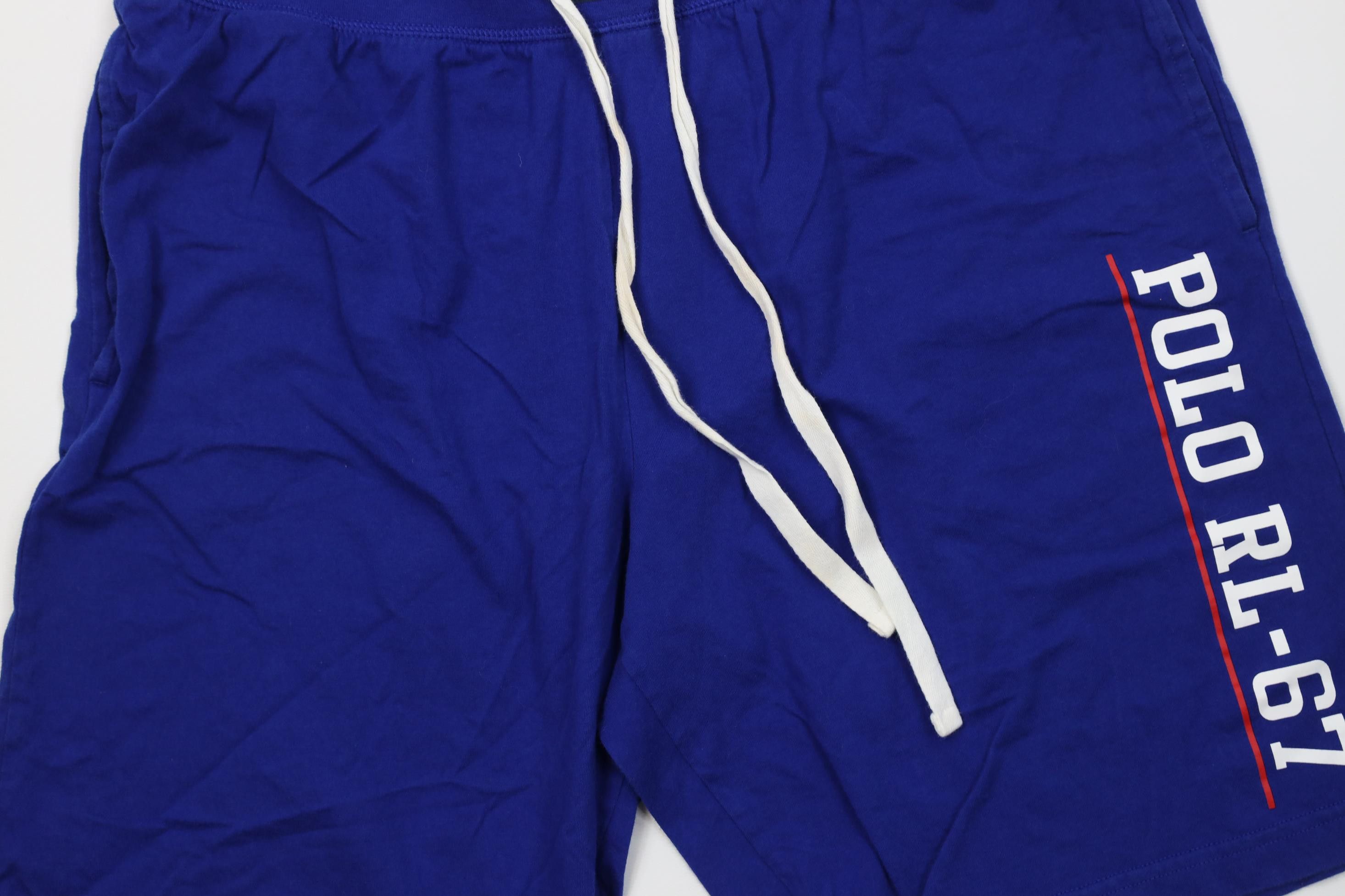 Polo Ralph Lauren Vintage Y2K Ralph Lauren Spell Above Knee Sleep Shorts Blue Size US 34 / EU 50 - 3 Thumbnail
