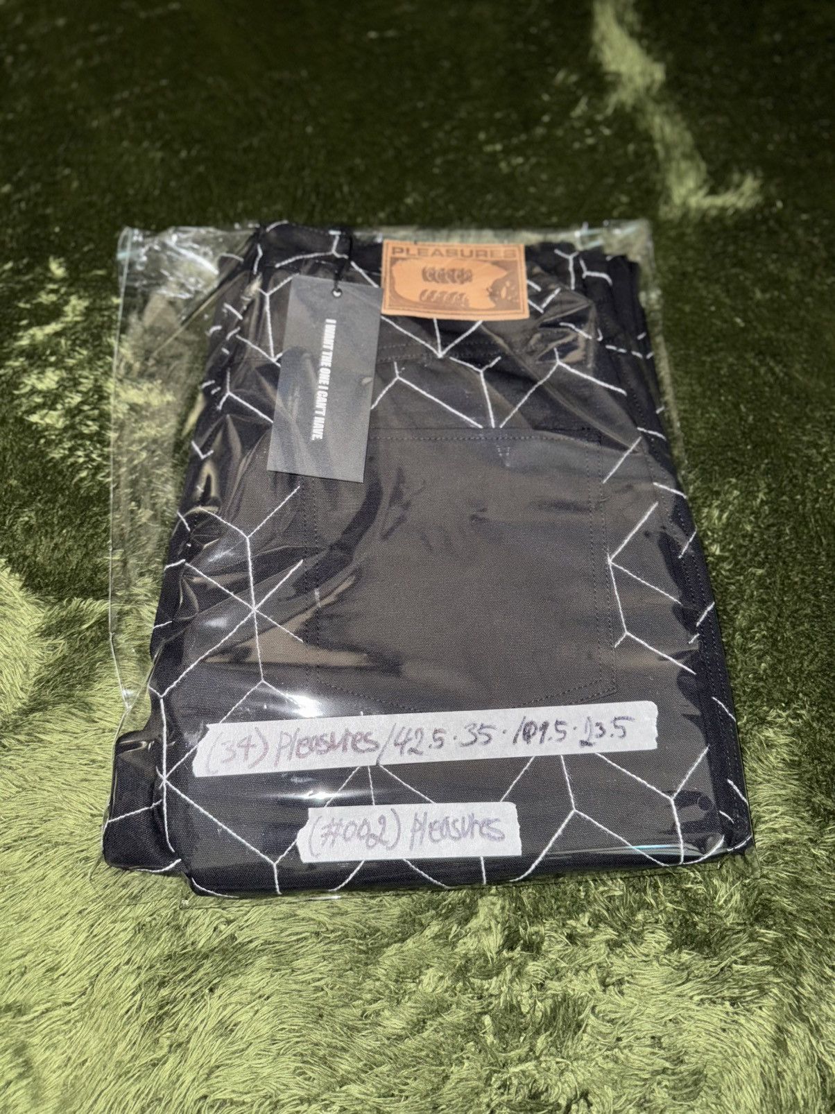 Pleasures [34] Pleasures vocal pattern embroidery logo denim pants Size US 34 / EU 50 - 11 Thumbnail