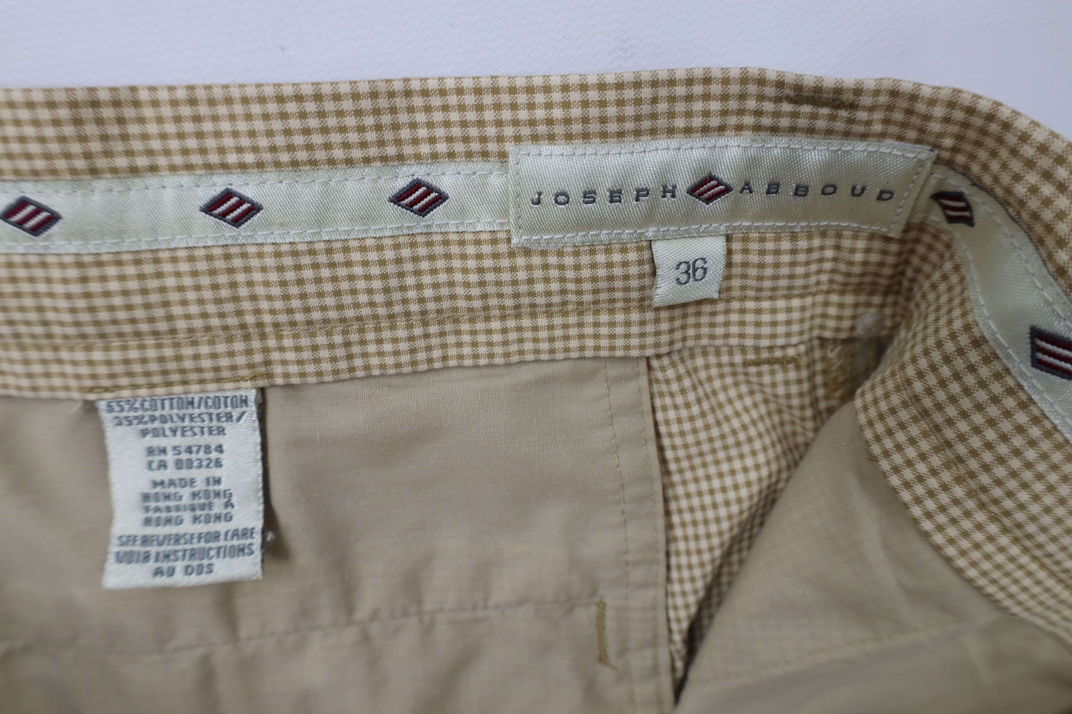 Vintage Vintage 90s Streetwear Wide Leg Chino Pants Beige Plaid Size US 36 / EU 52 - 8 Thumbnail