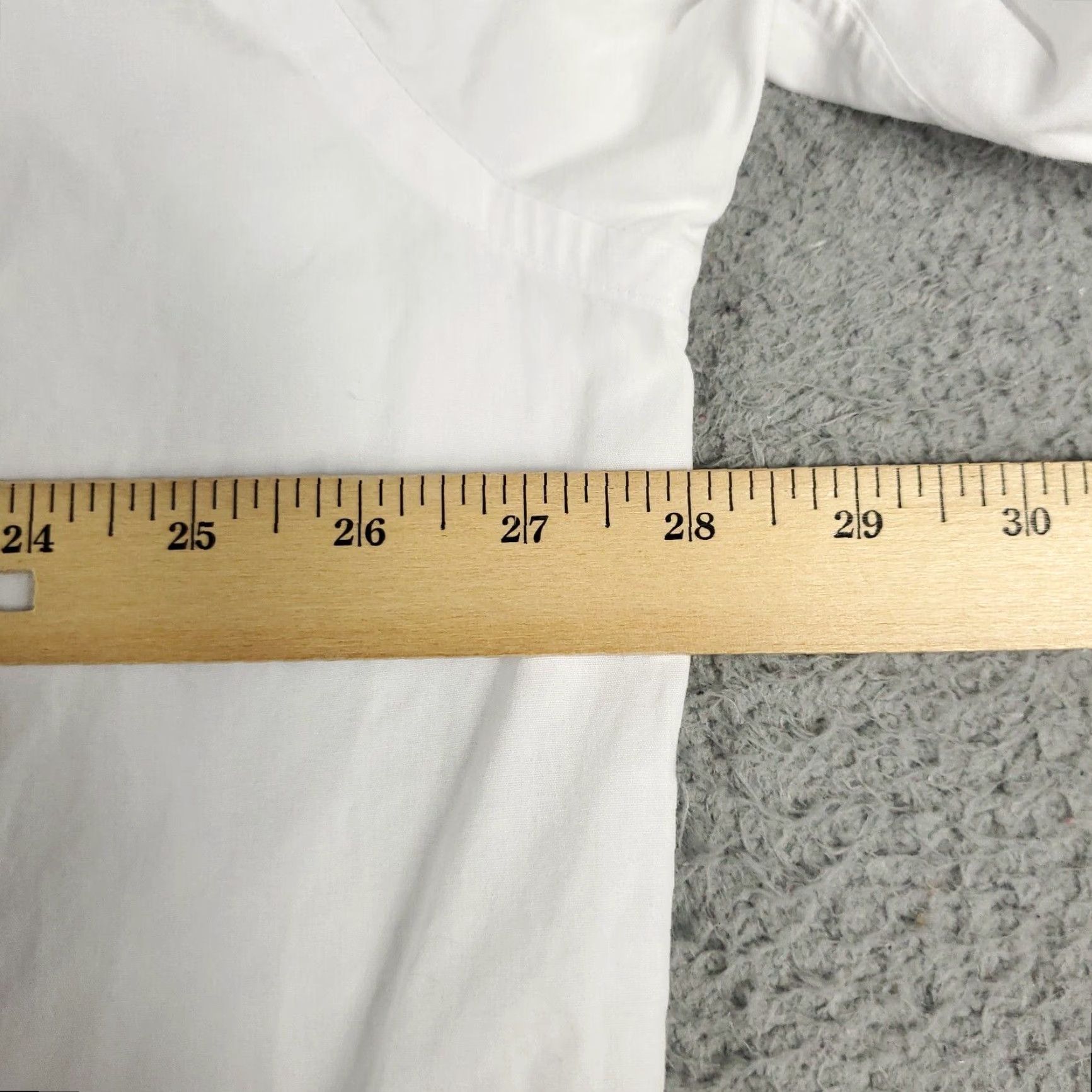 Nautica VINTAGE Nautica Dress Shirt Men Size 18 Long Sleeve White Business Casual Classic Modern Size 48R - 5 Thumbnail