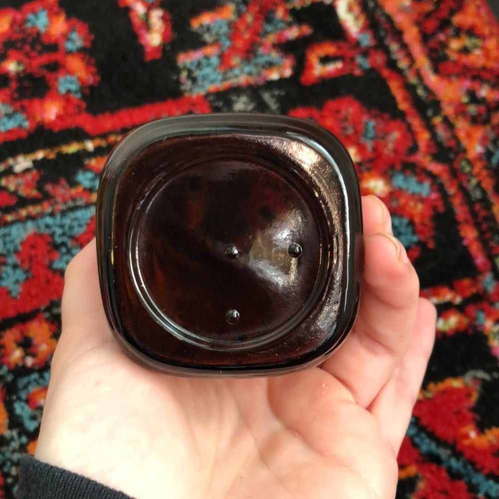 Designer Vintage 1890 Amber Glass Snuff Bottle Size ONE SIZE - 5 Thumbnail