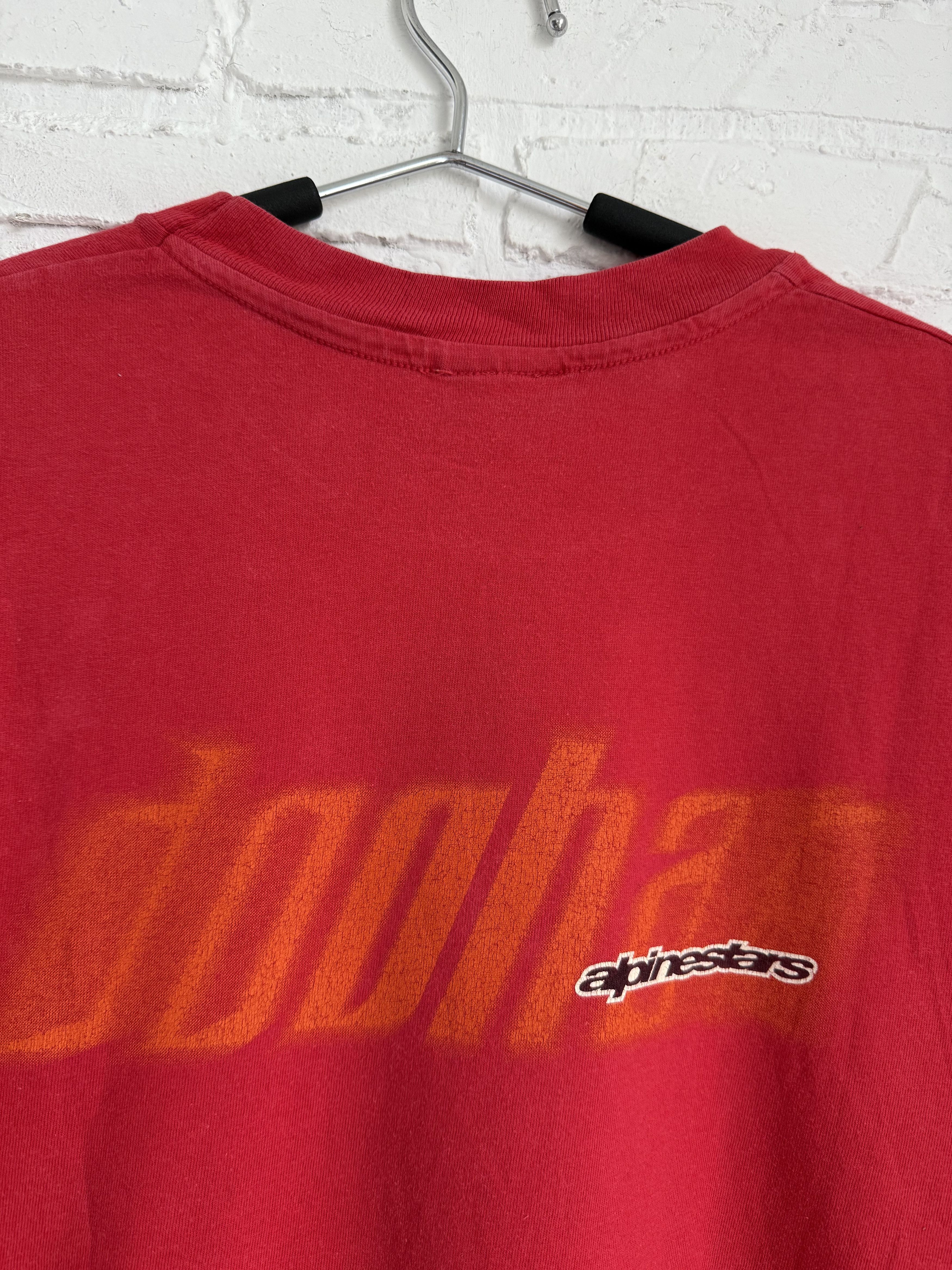 Alpinestars Vintage 90s Alpinestars Mick Doohan F1 motor racing t-shirt Size US L / EU 52-54 / 3 - 7 Thumbnail