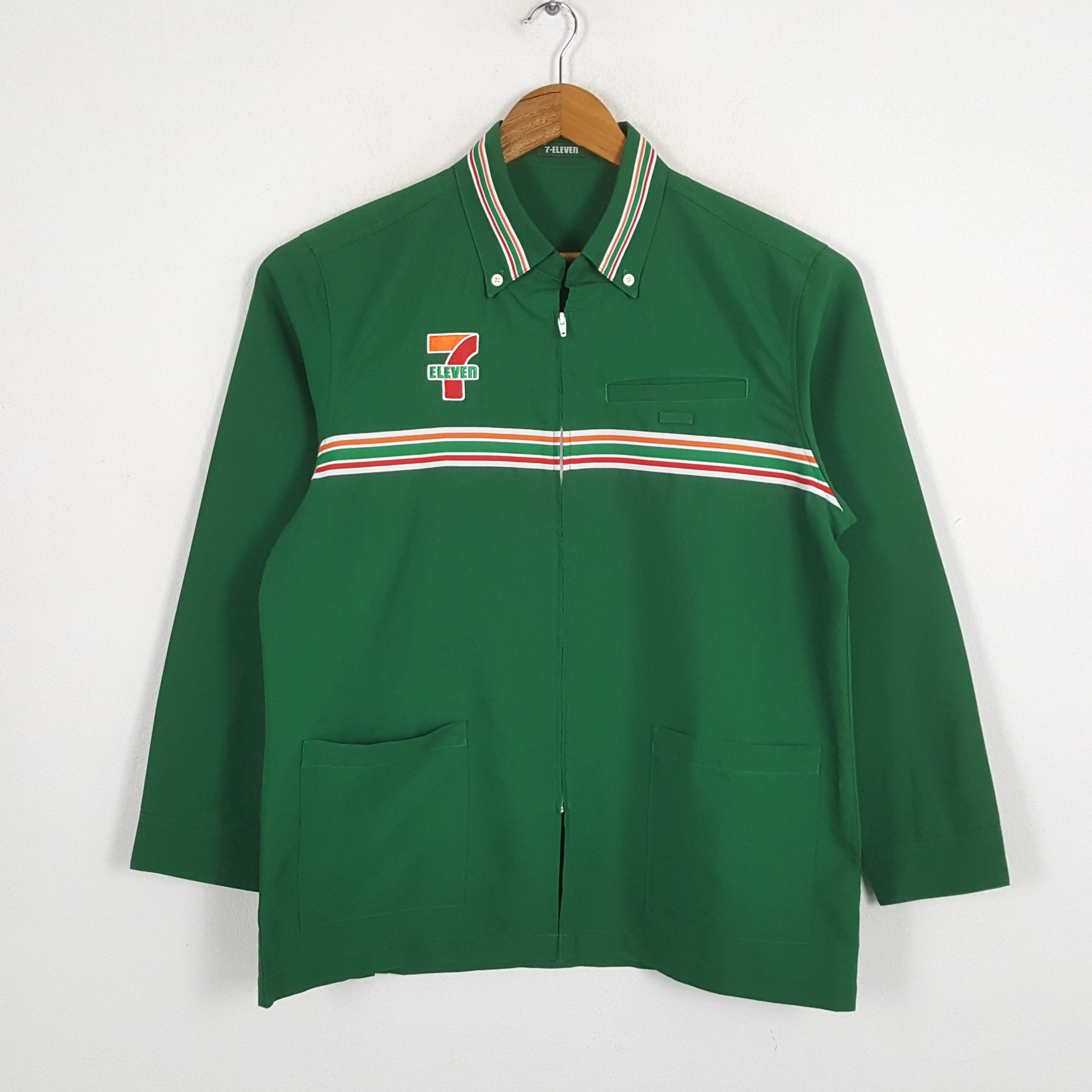 Japanese Brand × Vintage Vintage 7-ELEVEn Japanese Workers Uniform Shirt Jacket Size US M / EU 48-50 / 2 - 3 Thumbnail