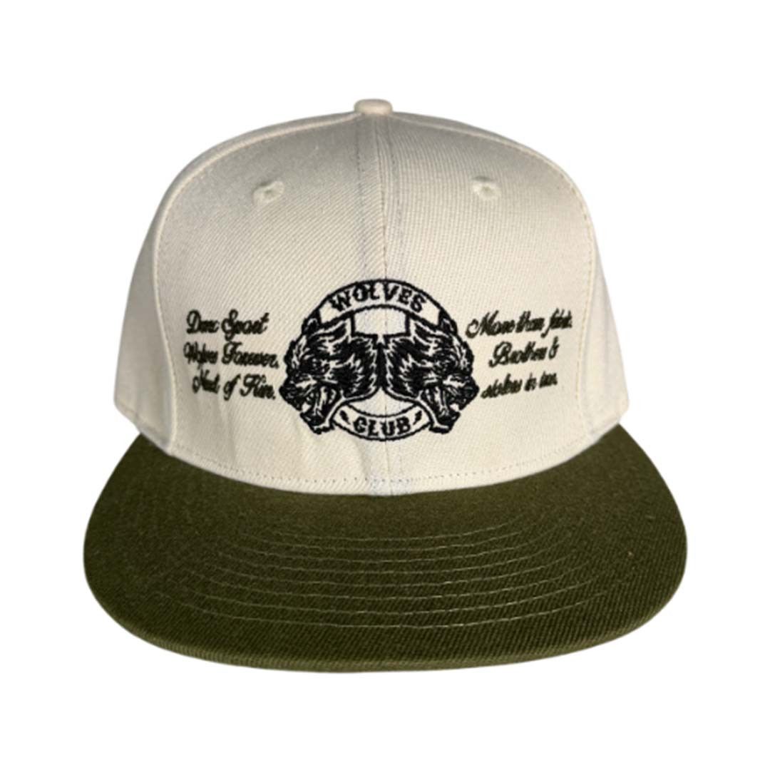 Darc Sport Darcsport Wolves Scripture Fitted Hat Cream Combat Green Size ONE SIZE - 1 Thumbnail