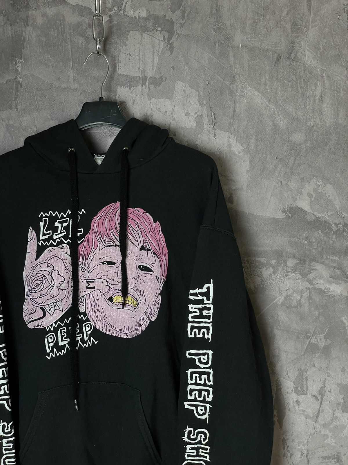 Lil Peep × Rap Tees × Vintage Lil Peep Broken Smile Hoodie Big Logo Size US M / EU 48-50 / 2 - 3 Thumbnail