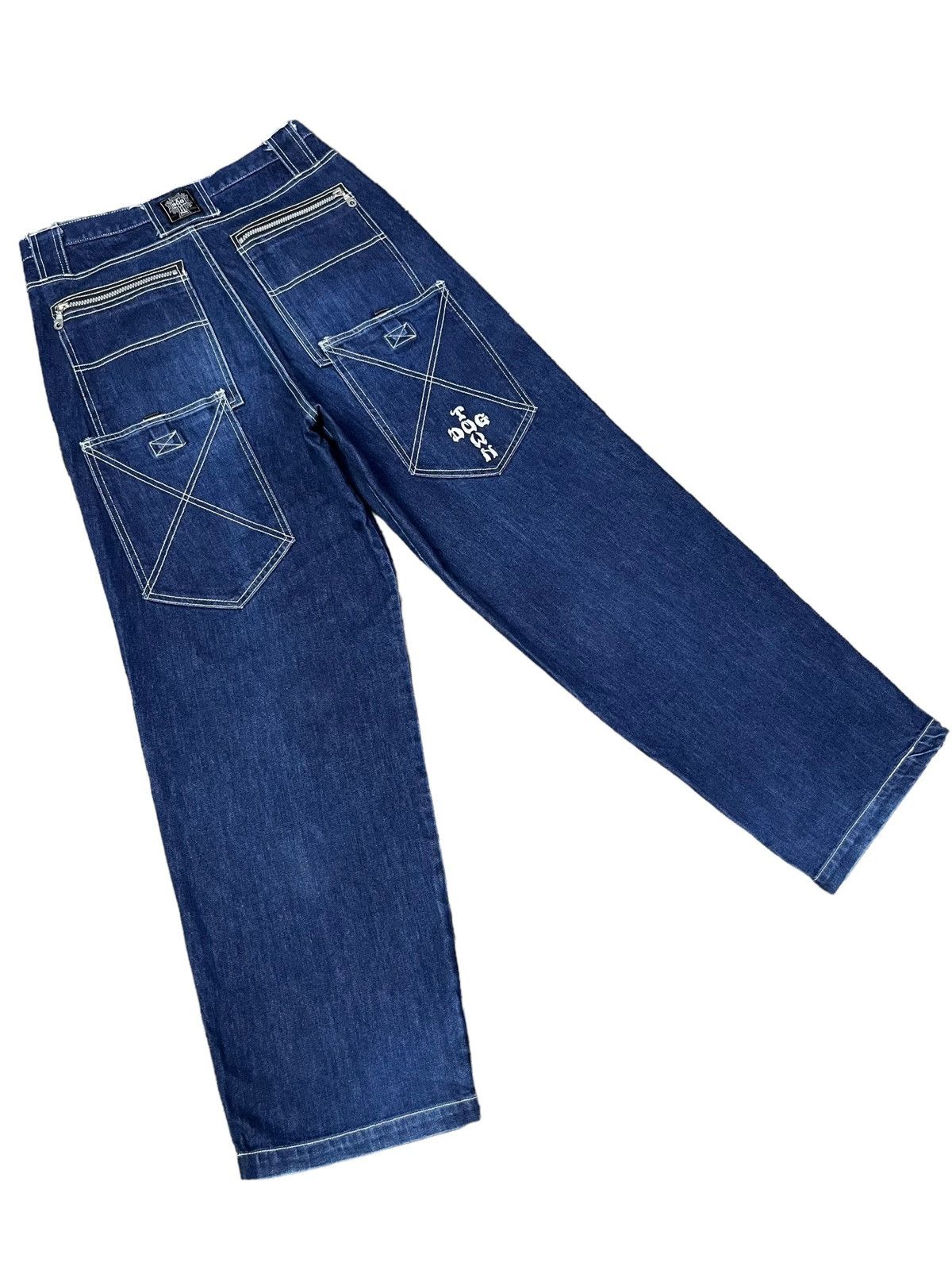 Dogtown RARE!! 90's Baggy DOGTOWN Hip Hop Skate Denim Pants Size US 31 - 5 Thumbnail