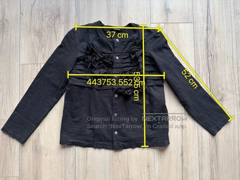 Comme des Garcons Comme Des Garcons one-size-fits-all Black long-sleeved top Size XS / US 0-2 / IT 36-38 - 8 Thumbnail