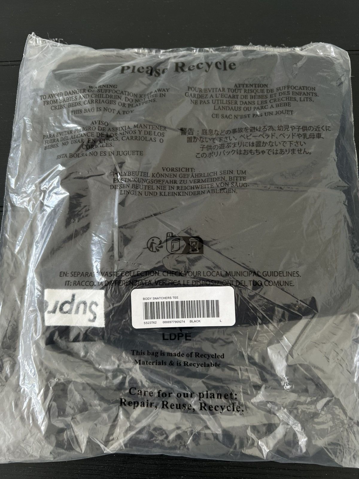 Supreme Supreme Body Snatchers Tee Black Large Size US L / EU 52-54 / 3 - 3 Thumbnail