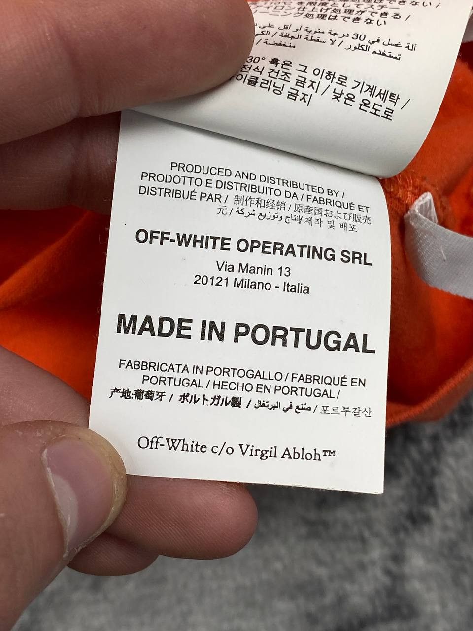 Off-White Off-White Workers T-Shirt Big Logo Men Size M Orange Size US M / EU 48-50 / 2 - 9 Thumbnail