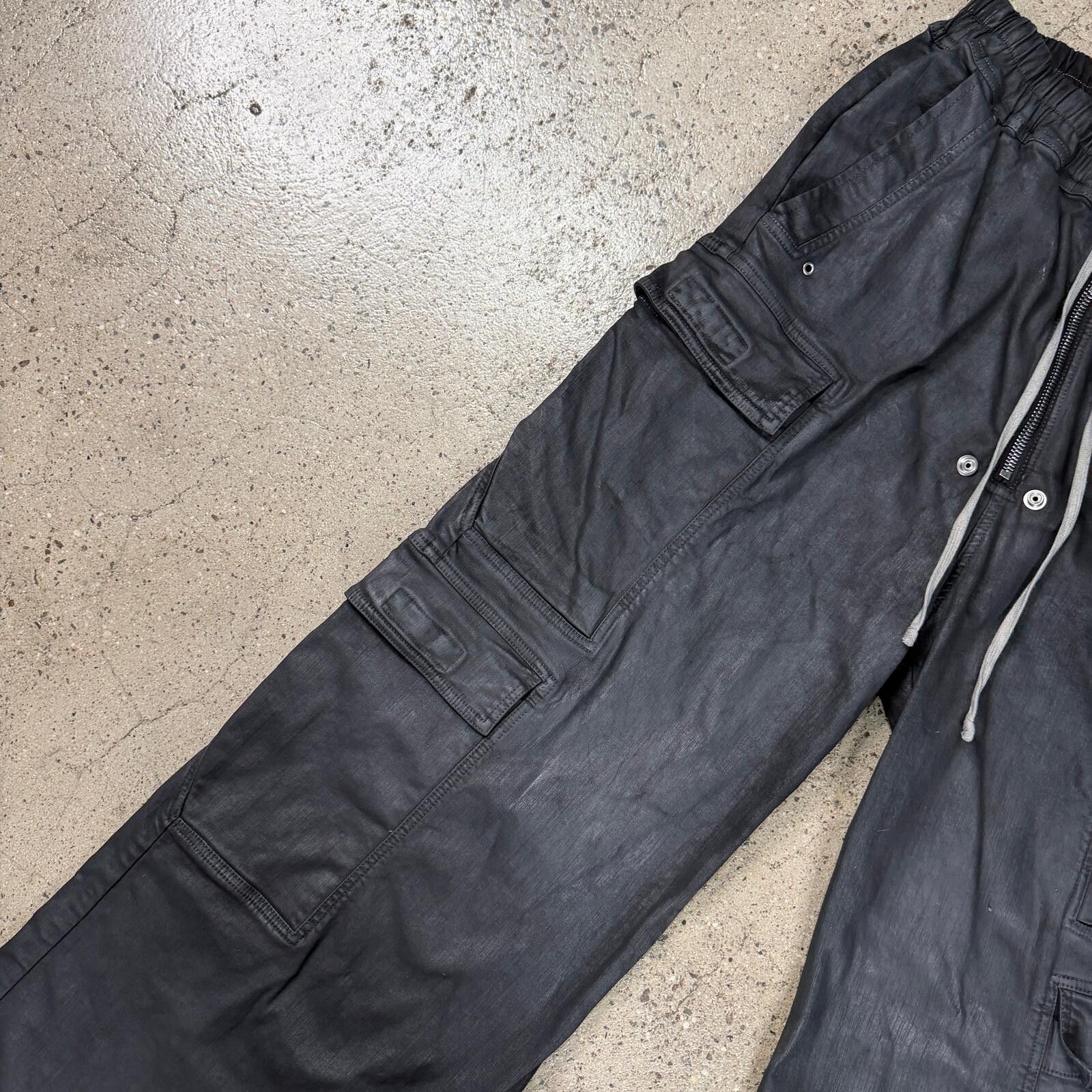 Rick Owens Rick Owens Waxed Jumbo Bela Cargo Jeans Size US 32 / EU 48 - 3 Thumbnail