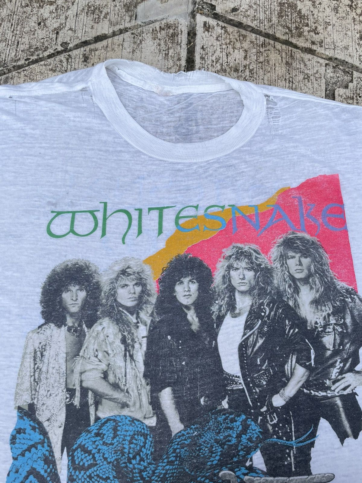 Vintage Whitesnakee Size US XXL / EU 58 / 5 - 2 Thumbnail
