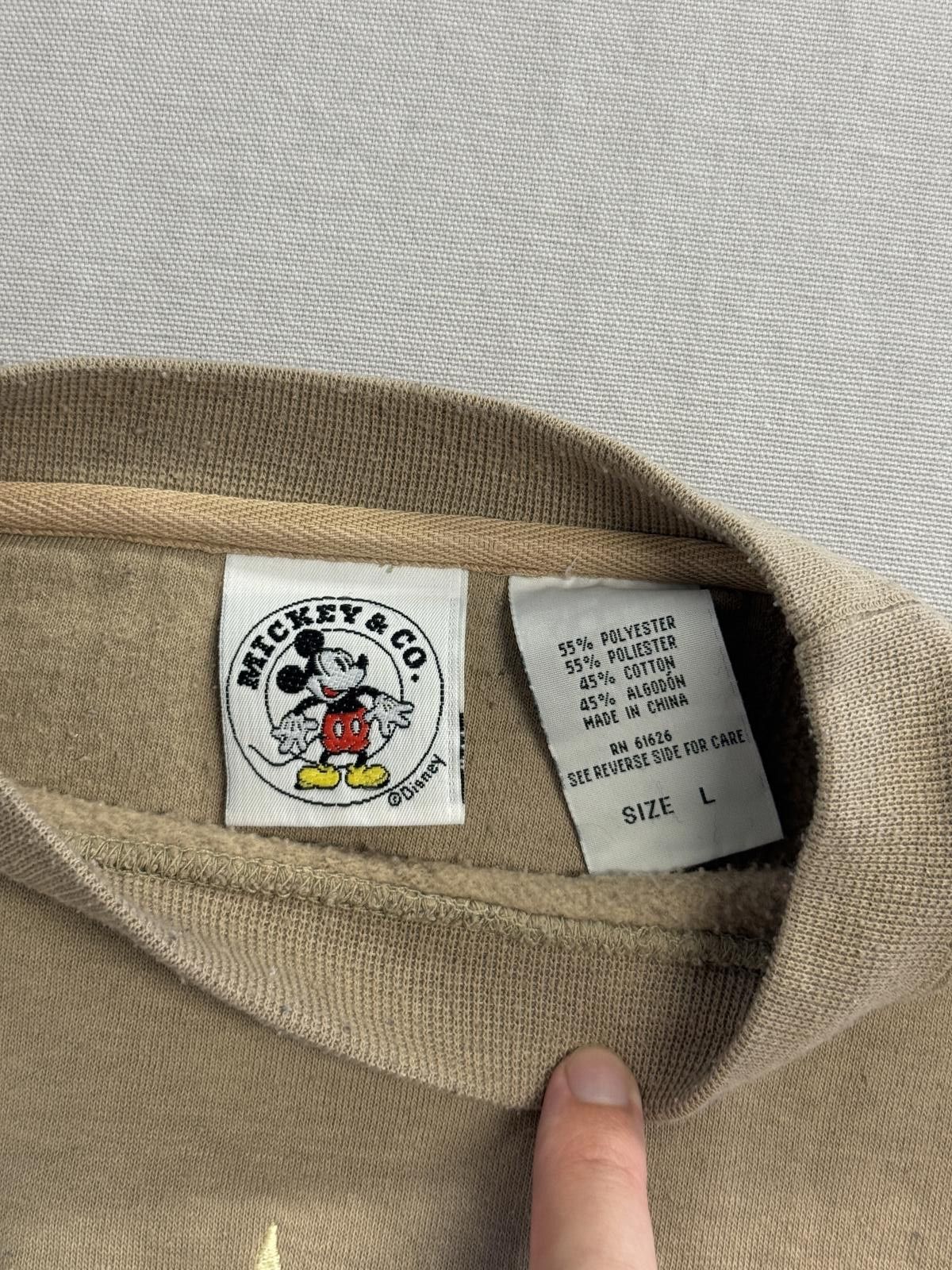 Disney Vintage Official Mickey Mouse Crewneck Positive Attitude - L Size US L / EU 52-54 / 3 - 2 Thumbnail