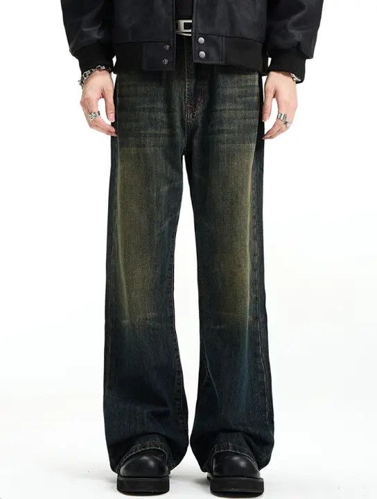 Japanese Brand Iyo Vintage distressed straight Cleanfit loose casual jeans Size US 32 / EU 48 - 1 Thumbnail