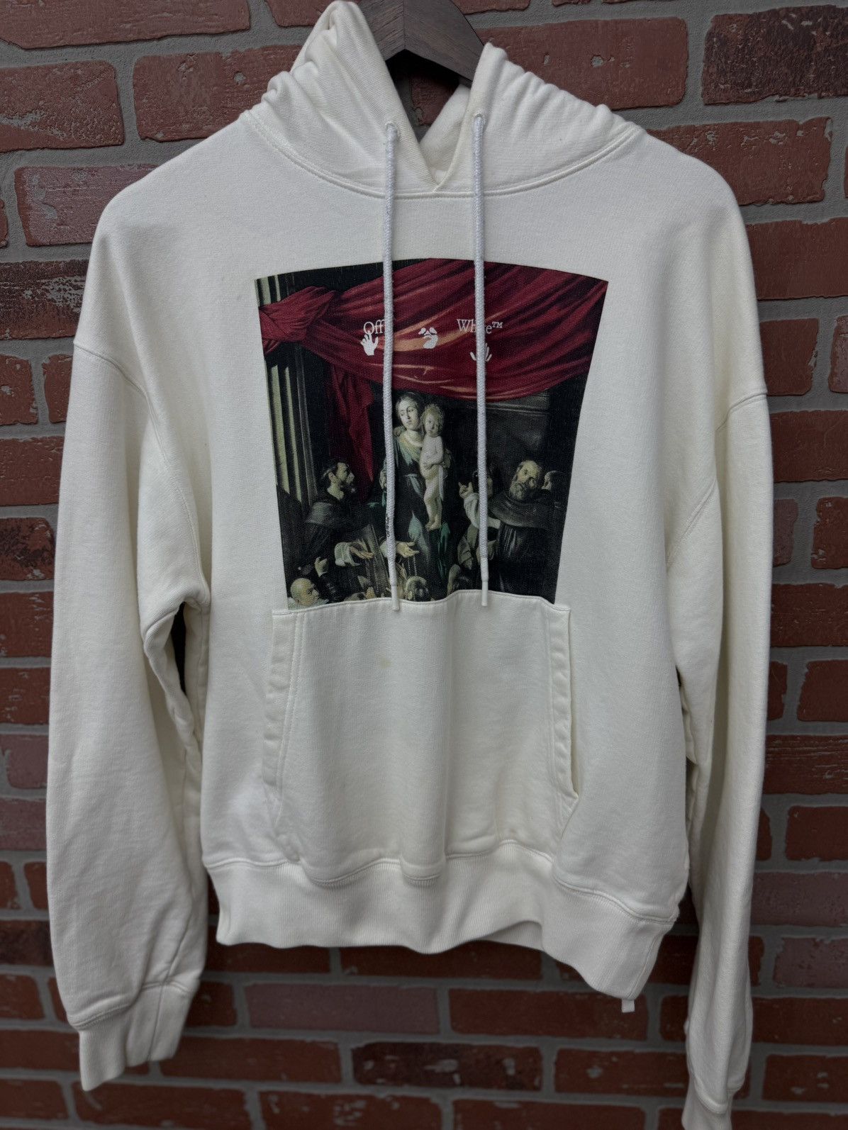 Off-White Off White Mens Hoodie Size M White Pre Owned 🧼 Size US M / EU 48-50 / 2 - 7 Thumbnail