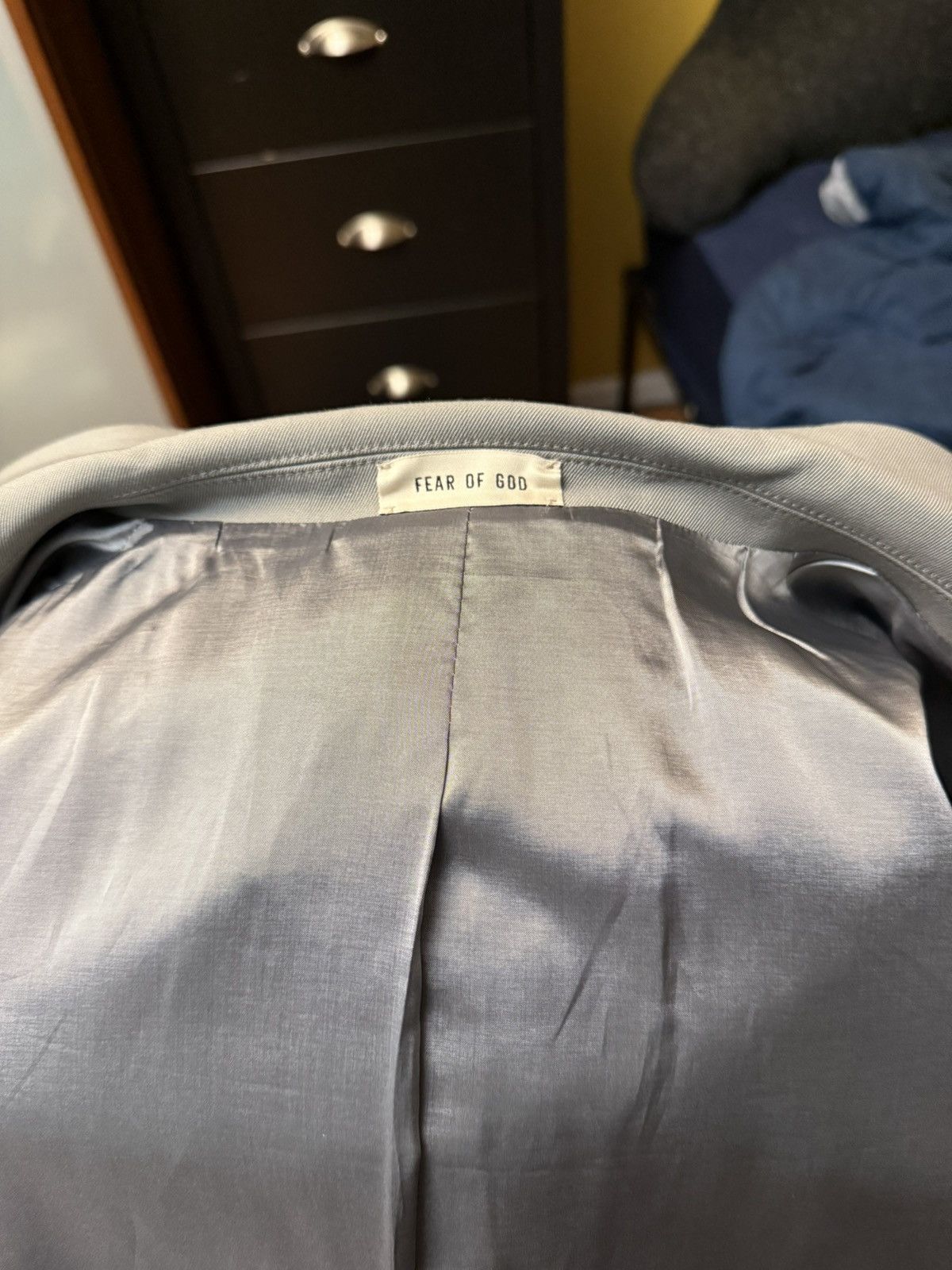 Fear of God Eternal Twill California Blazer Dusty Concrete Size 48L - 12 Thumbnail