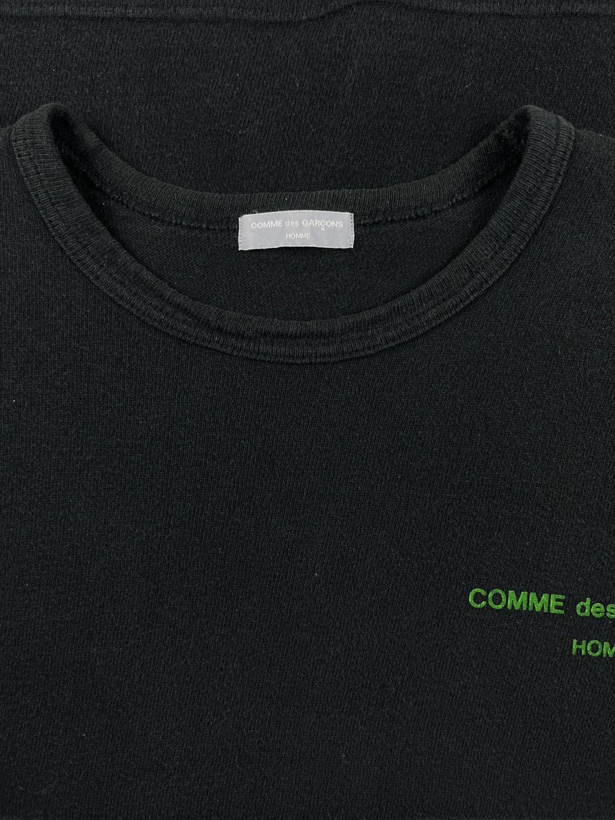 Comme des Garcons SS00 Comme Des Garcons Homme Green Chest Logo Tshirt Size US M / EU 48-50 / 2 - 4 Thumbnail