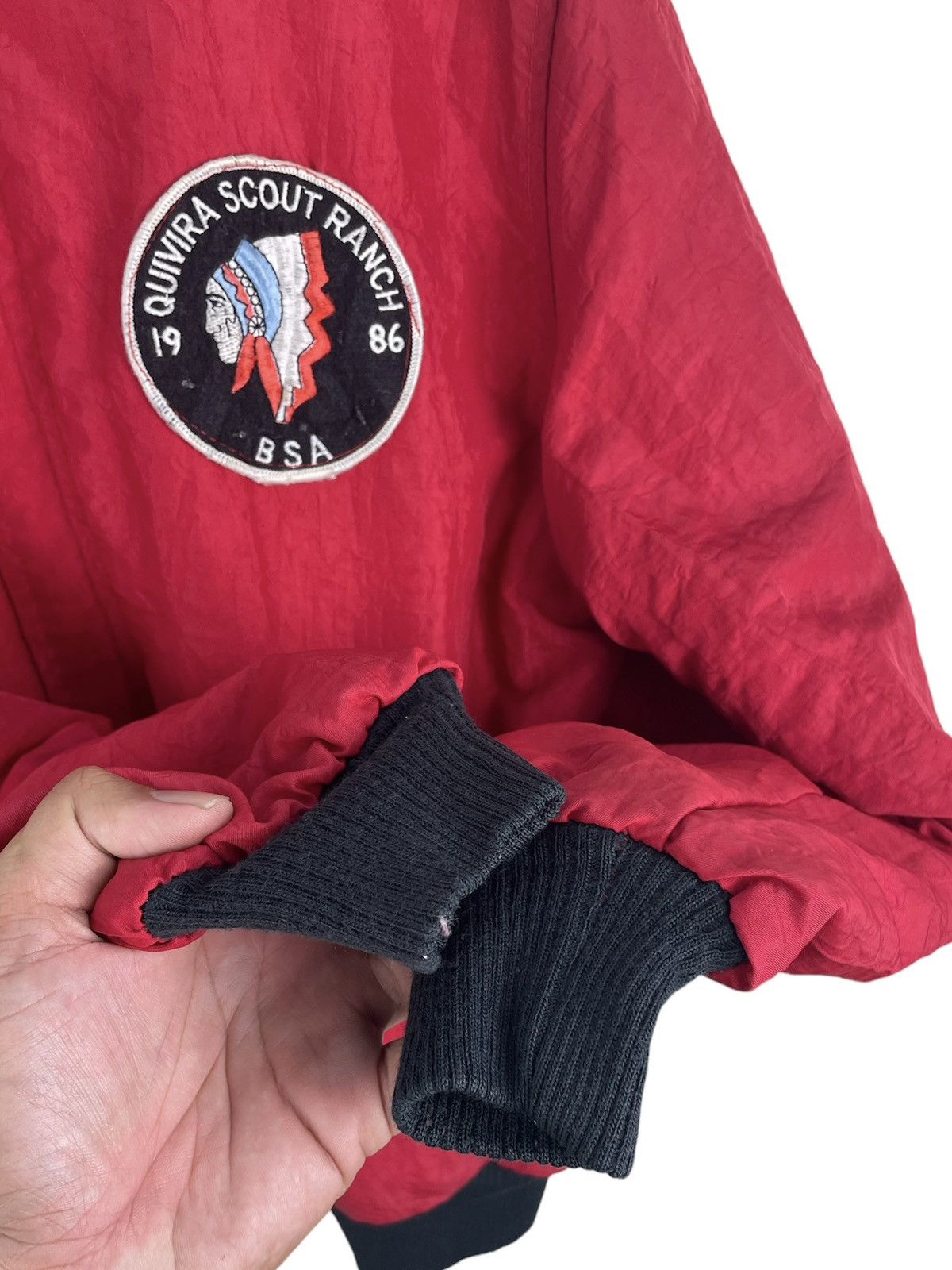 Vintage 1986 BSA Quivira Scout Ranch Sherpa Jacket (Rare OG) Size US L / EU 52-54 / 3 - 5 Thumbnail