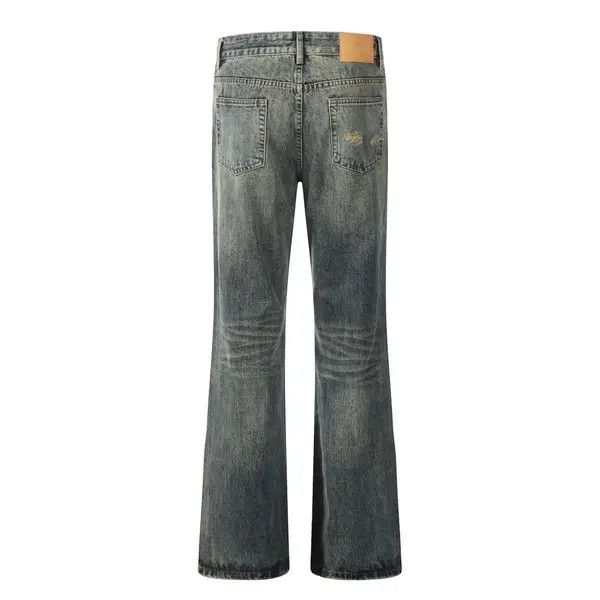 Vintage American men's retro cleanfit casual ripped flared jeans Size US 32 / EU 48 - 2 Thumbnail