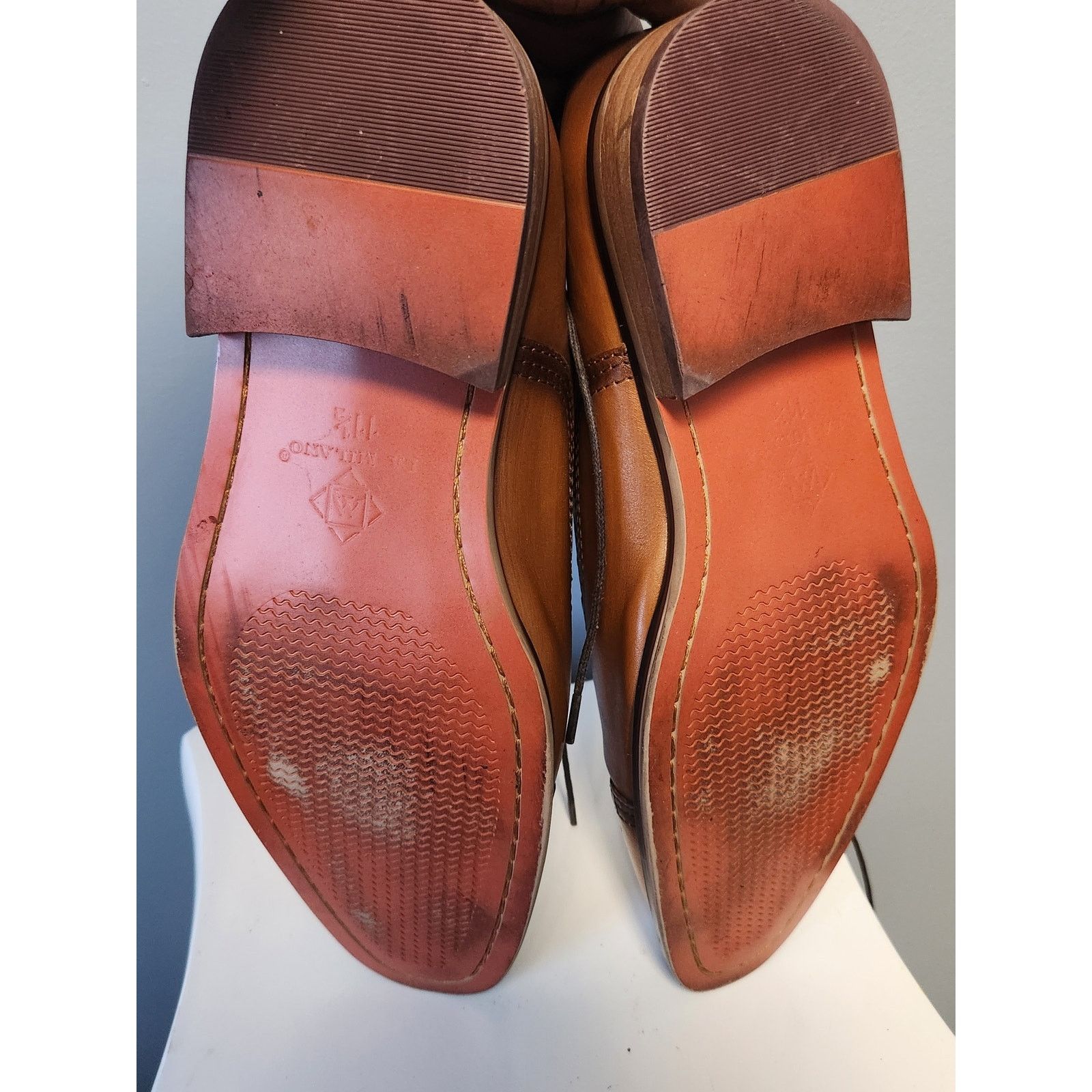 La Milano Men's 11.5 La Milano Lorenzo Oxford Dress Shoes Brown Size US 11.5 / EU 44-45 - 6 Thumbnail