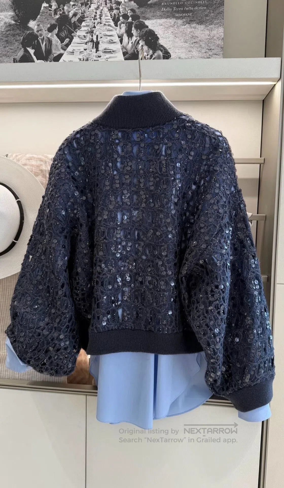 Brunello Cucinelli Brunello Cucinelli Sparkly Cardigan for Women. Size M / US 6-8 / IT 42-44 - 8 Thumbnail