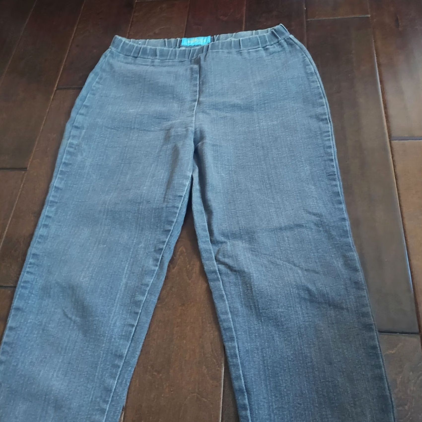 Vintage Jeanbay Jeans Women's Skinny Pull Up Heather Gray Size S Regular - Gray, Cotton Polyester Spandex - B755 Size 28" / US 6 / IT 42 - 5 Thumbnail
