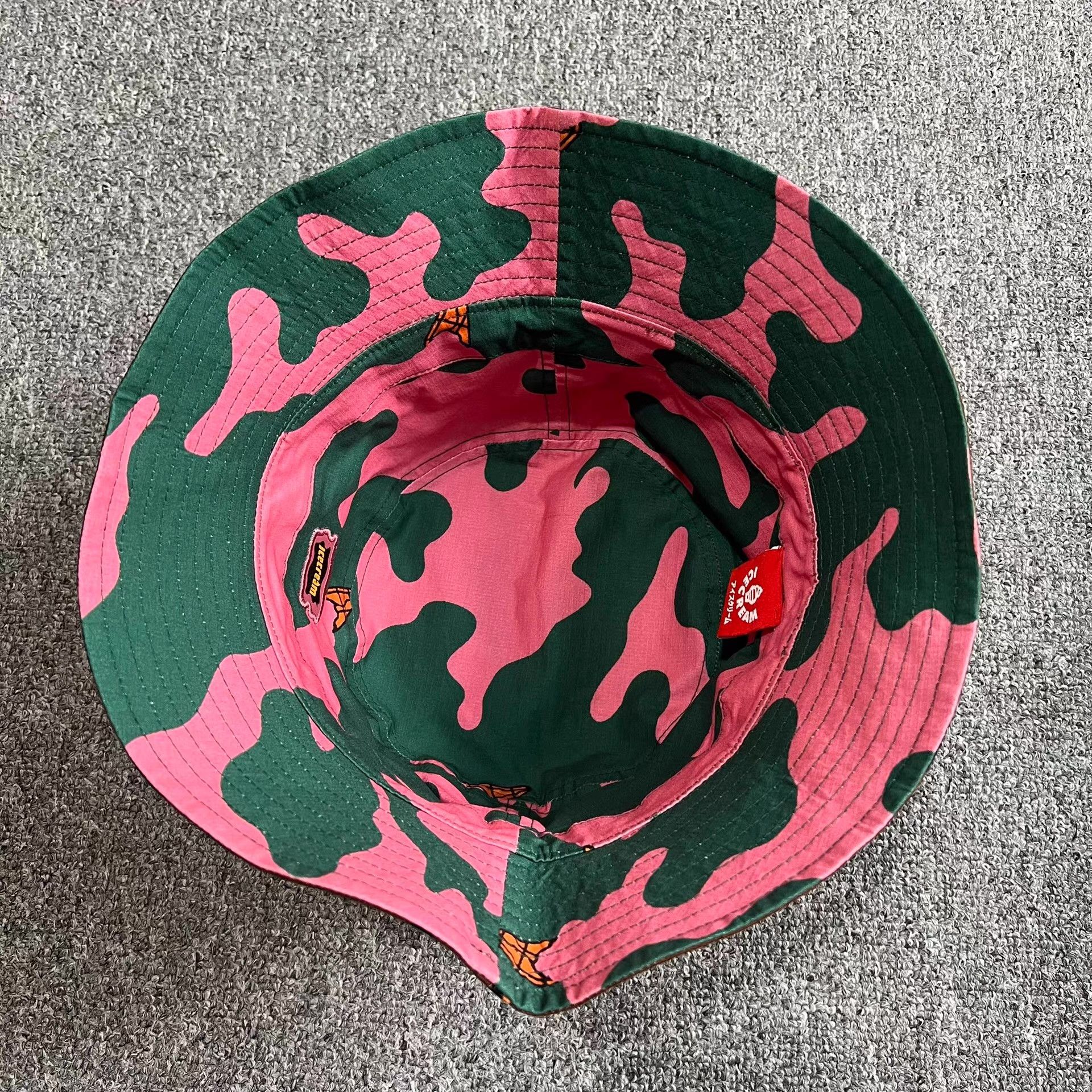 Billionaire Boys Club BBC ICECREAM Embroidered Reversible Bucket Hat Q7 Size ONE SIZE - 8 Thumbnail