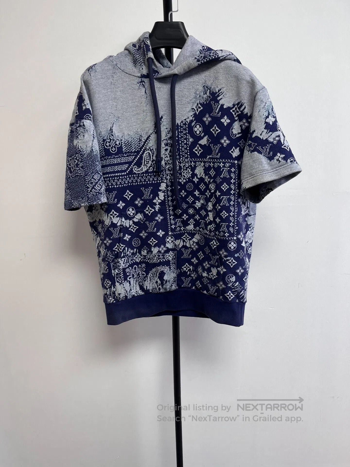 Louis Vuitton LOUIS VUITTON BANDANA SHORT SLEEVE HOODIE | Grailed