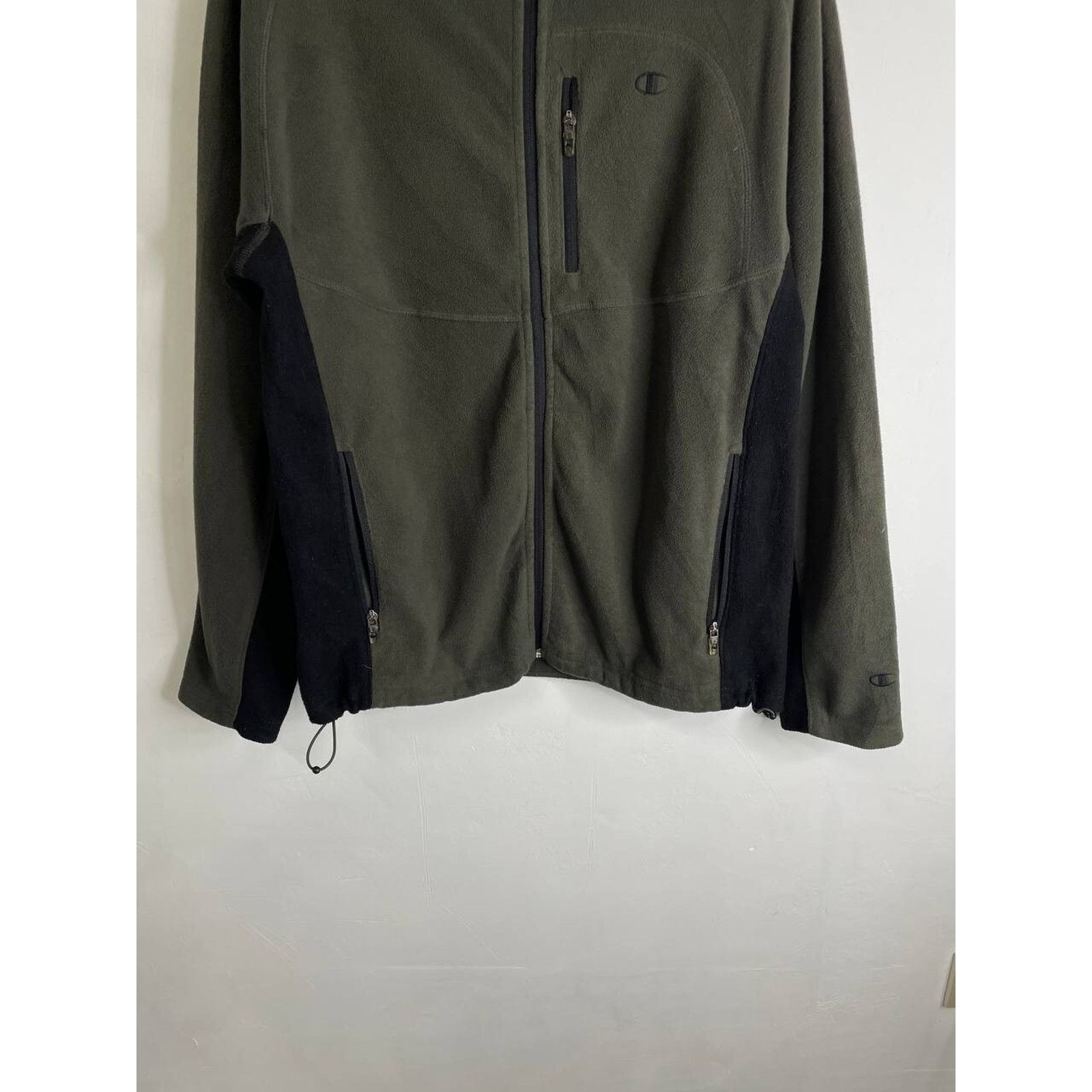 Champion Vintage Champion Full Zip Olive Green Fleece Jacket Size M Size US M / EU 48-50 / 2 - 4 Thumbnail