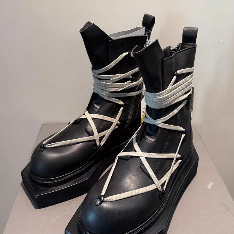 Rick Owens rick owens 24FWro Mainline Men's Black Crazy Strap Coffin B Size US 10 / EU 43 - 3 Thumbnail