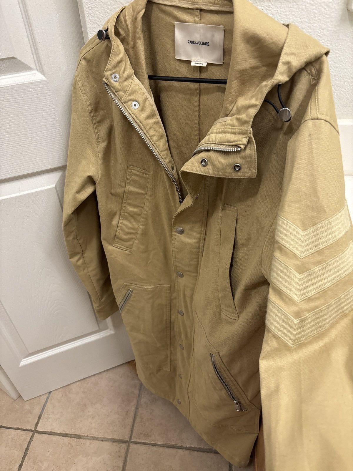 Zadig & Voltaire ZADIG & VOLTAIRE Tan Utility Field Jacket Size US M / EU 48-50 / 2 - 3 Thumbnail