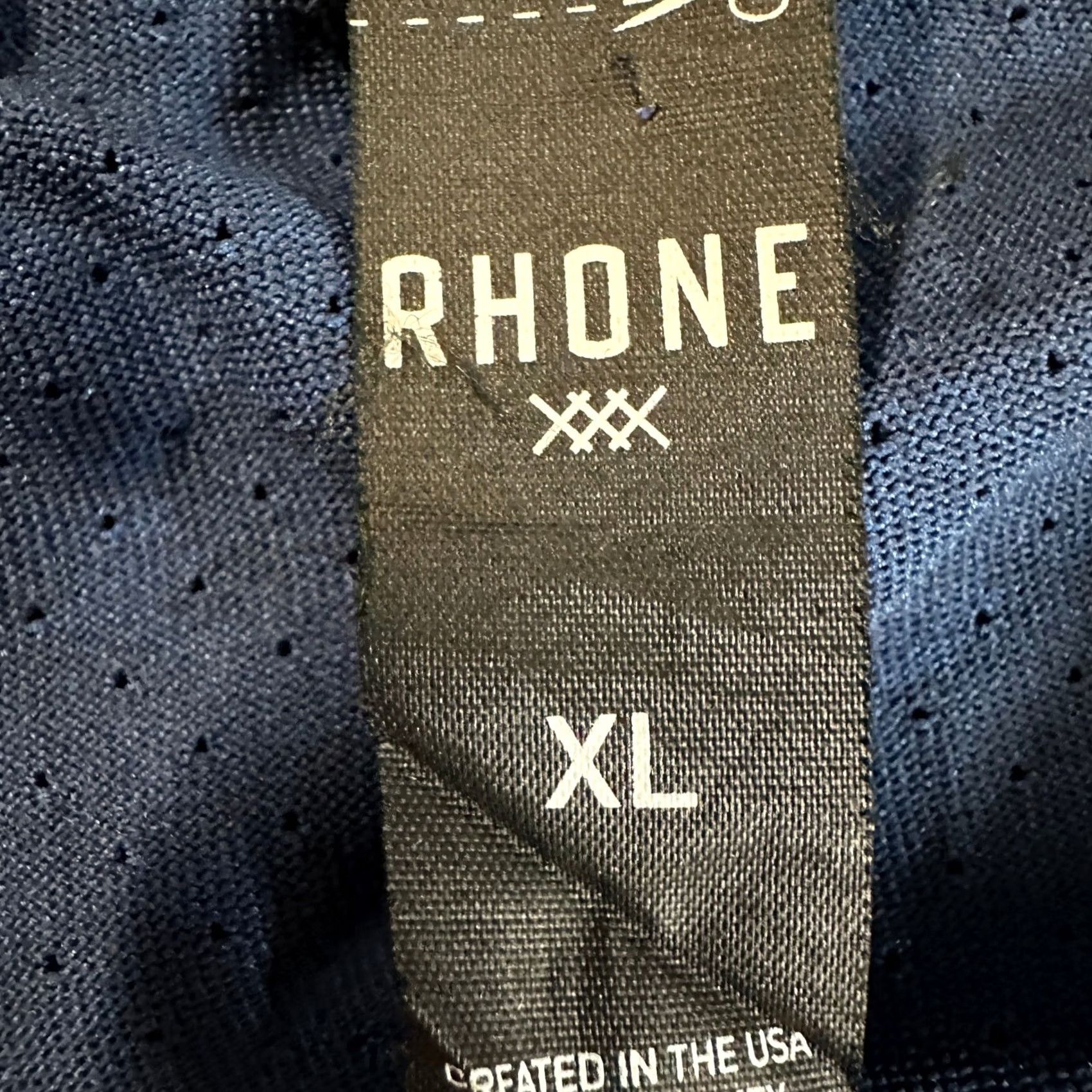 Rhone Rhone Mens Pullover Shirt XL Blue 1/4 Zip Long Sleeve Mock Neck Lightweight Casual Outdoor Logo Size US XL / EU 56 / 4 - 4 Thumbnail
