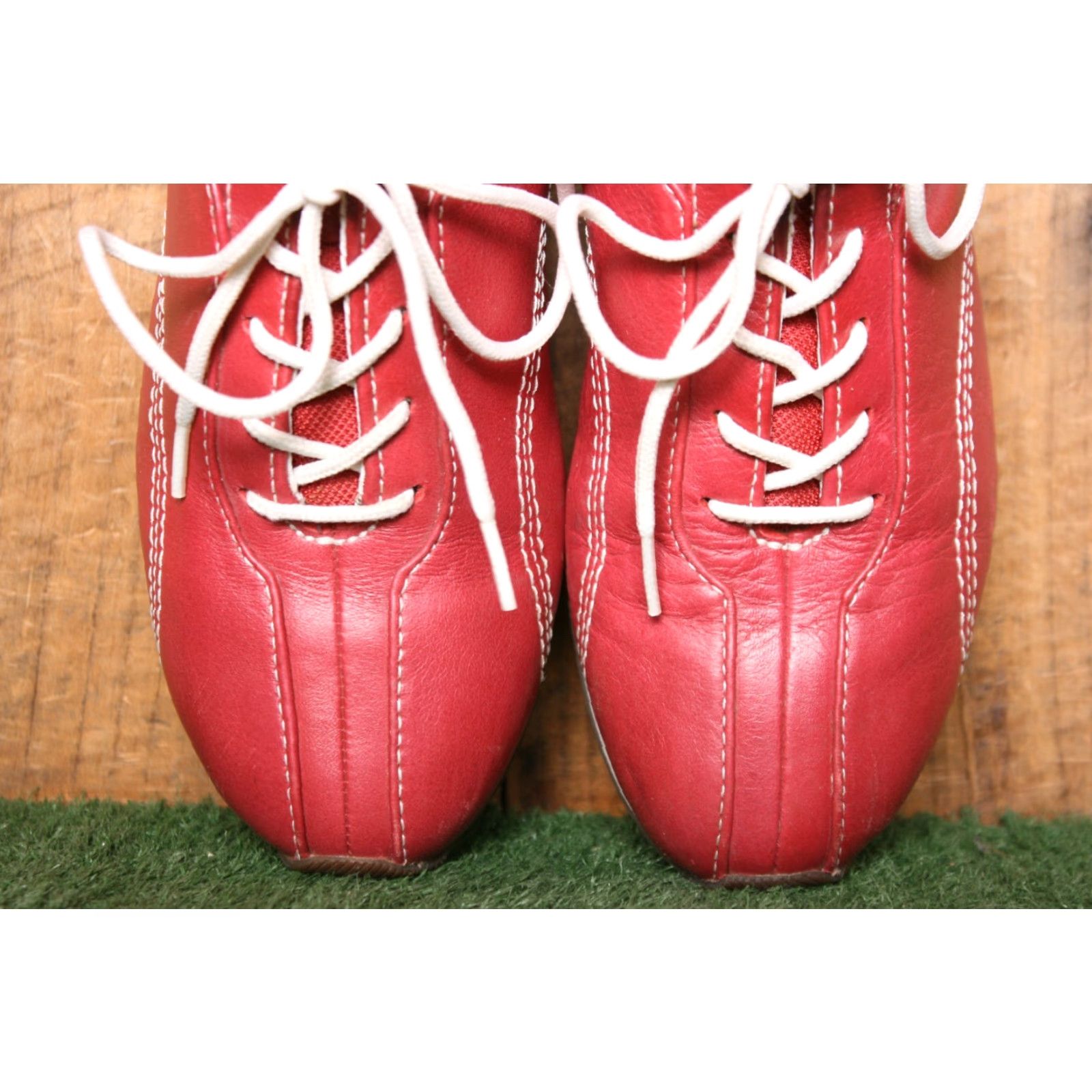 Timberland TIMBERLAND Red Leather Sneakers Women's 6M Sneaker Shoes Leather Red Womens Size US 6 / IT 36 - 5 Thumbnail