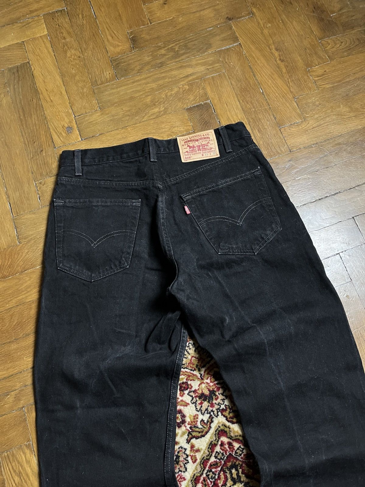 Levi's 🔥90'S LEVIS 505 WASHED ASH BLACK JEANS DENIM PANTS Y2K Size US 33 - 7 Thumbnail