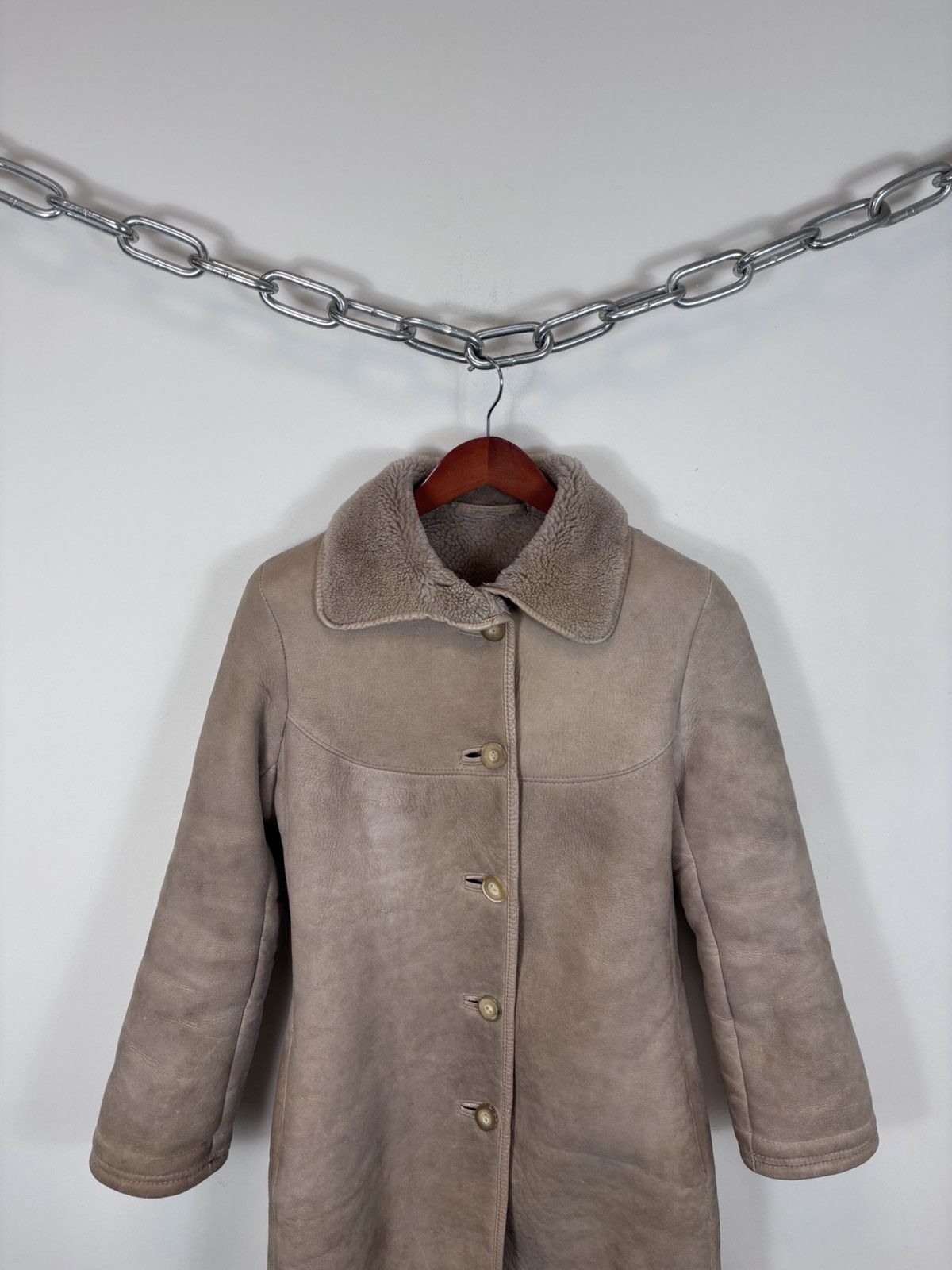 Sawyer of Napa Vintage Sawyer Of Napa Women’s Fur Shearling Sheepskin Coat Size L / US 10 / IT 46 - 4 Thumbnail